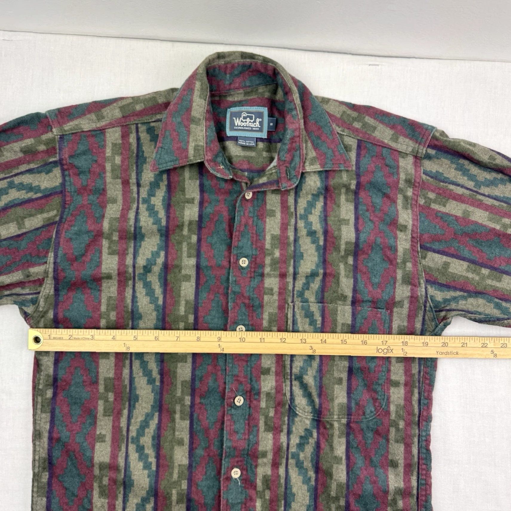 Vintage VINTAGE Woolrich Shirt Button-Up Adult Small Red Aztec Western 90s Mens Shirt Size US S / EU 44-46 / 1 - 6 Thumbnail