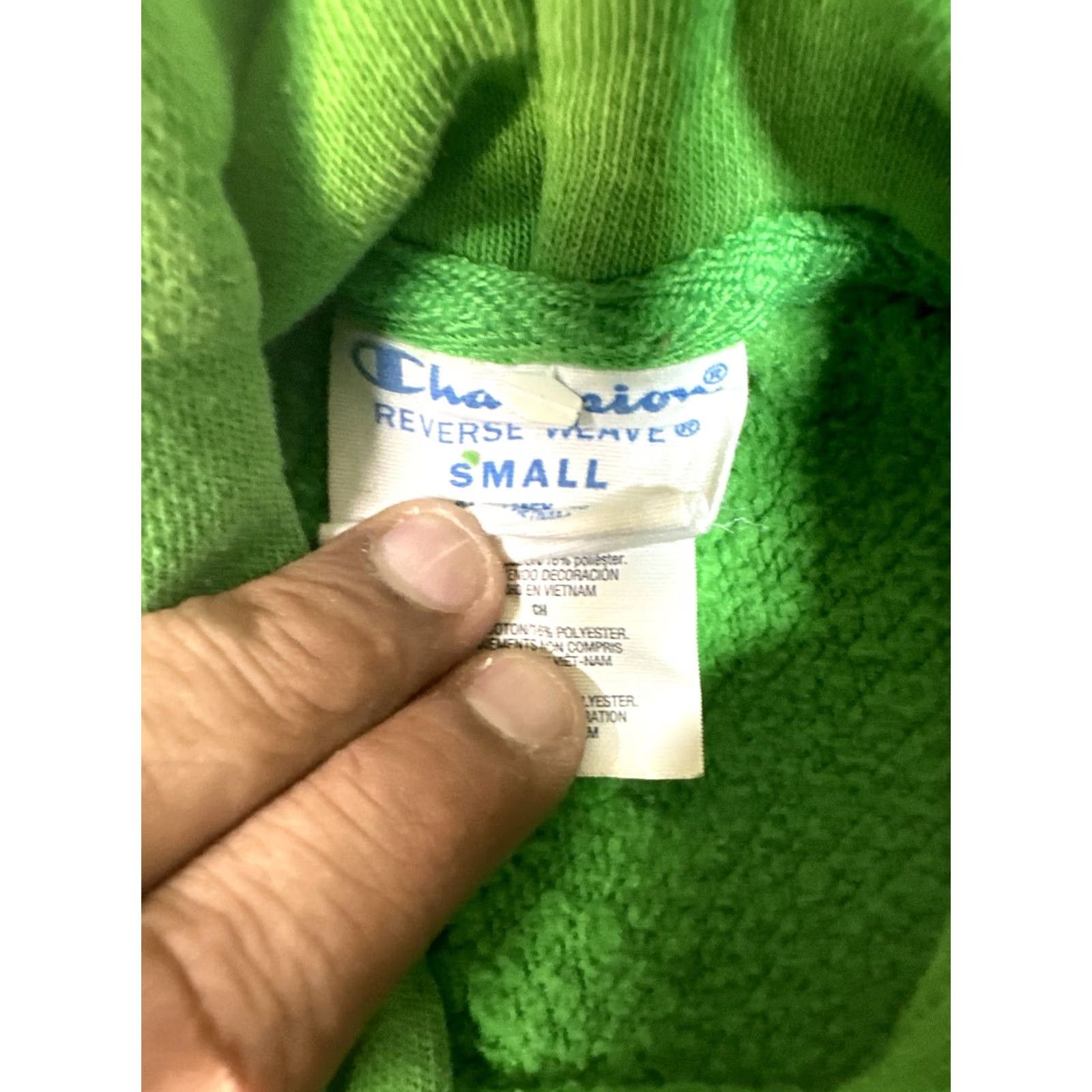 Champion VINTAGE? No, skip. Men’s Champion Hoodie Small S Orange Green? Size US S / EU 44-46 / 1 - 4 Thumbnail