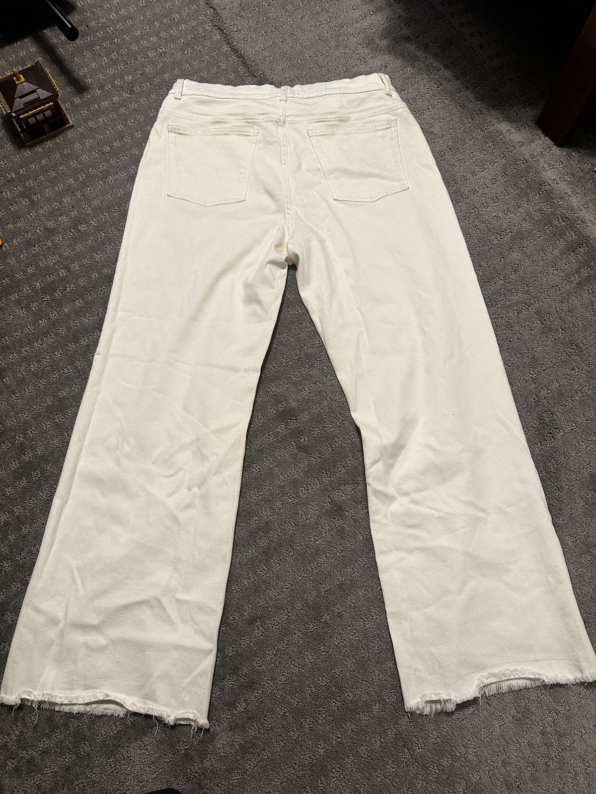 DL1961 Dl1961 Hepburn Wideleg High Rise Denim Size 34" / US 12 / IT 48 - 3 Thumbnail