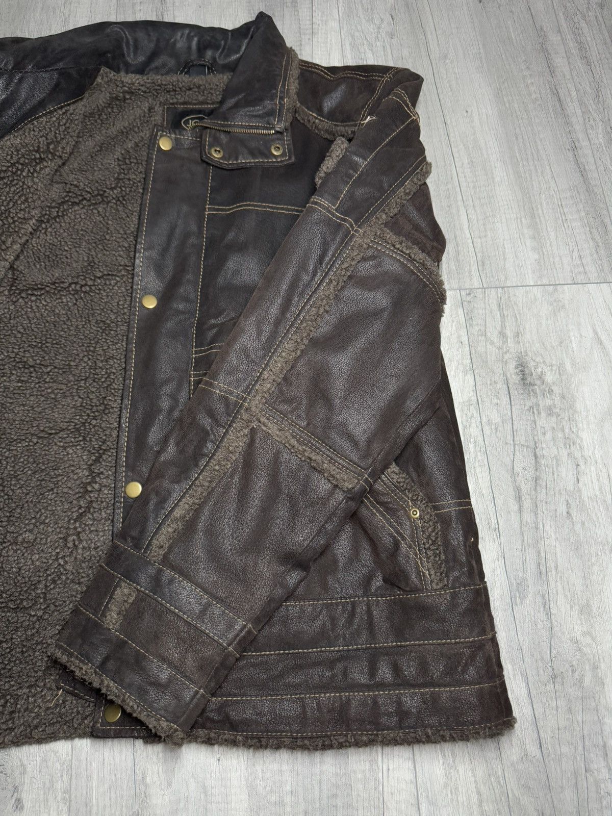 Genuine Leather × Vintage Vintagge leather jacket L avant garde retro Size US L / EU 52-54 / 3 - 11 Thumbnail