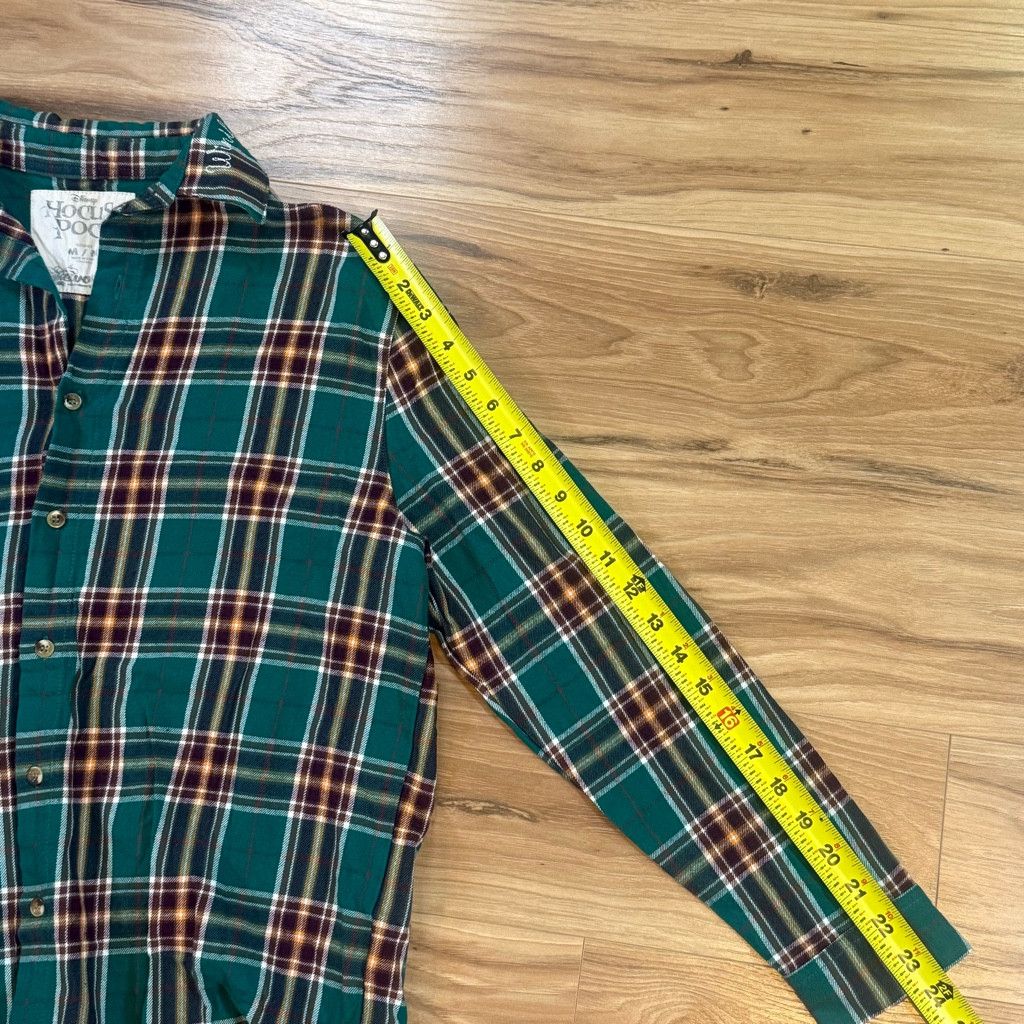 J Brand Disney Unisex M Hocus Pocus Plaid Flannel Shirt Size L / US 10 / IT 46 - 7 Thumbnail