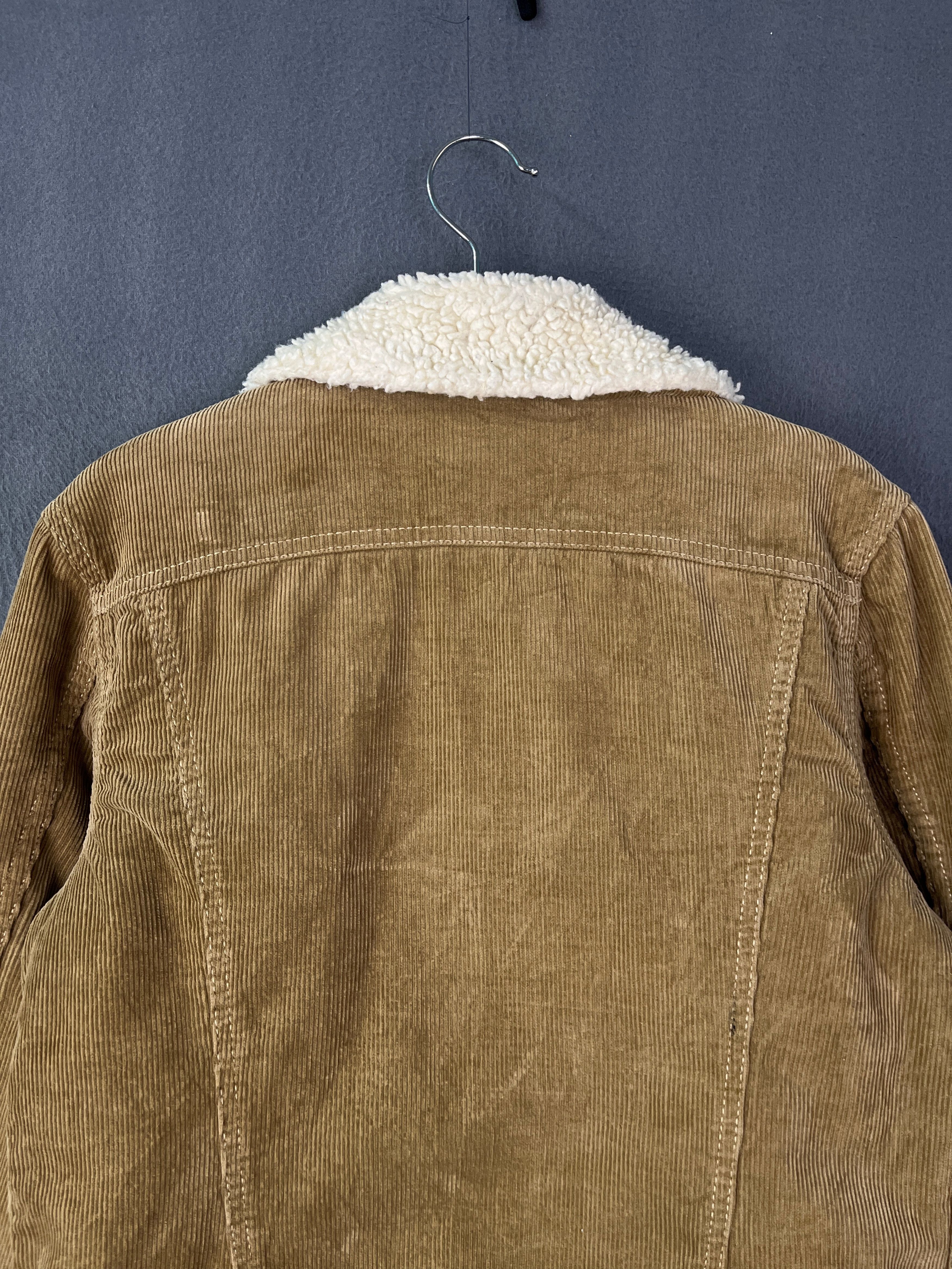 Lee Lee Storm Rider Corduroy Sherpa Lined Trucker Type 3 Jacket Size S / US 4 / IT 40 - 7 Thumbnail