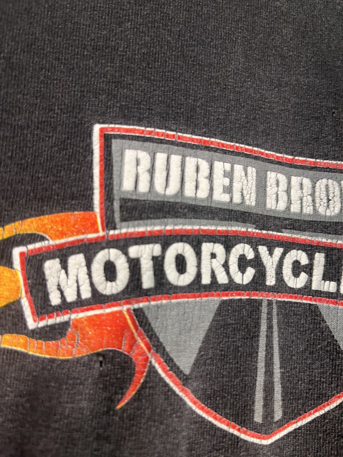 Harley Davidson × Vintage Vintage Ruben brown motorcycle run tee Size US XL / EU 56 / 4 - 2 Thumbnail