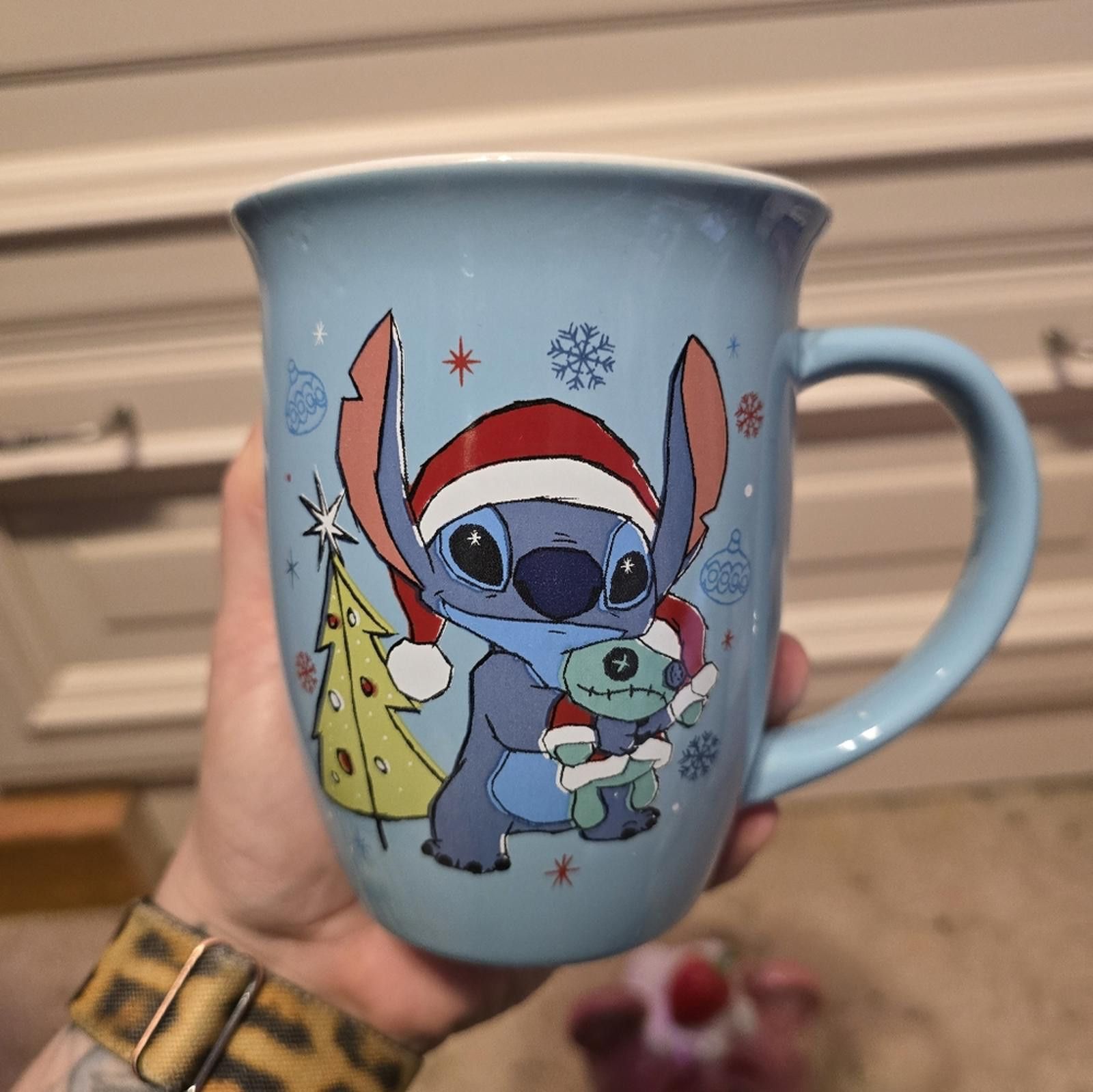 Disney Disney Lilo & Stitch Season's Greetings Wide Rim Ceramic Mug Size ONE SIZE - 1 Thumbnail