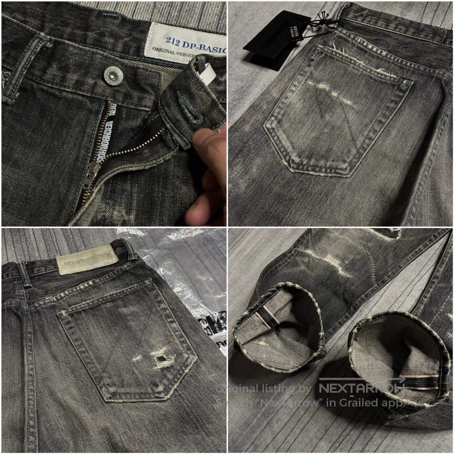 Neighborhood NEIGHBORHOOD 21AW DPB Distressed Jeans. Size US 26 / EU 42 - 4 Thumbnail