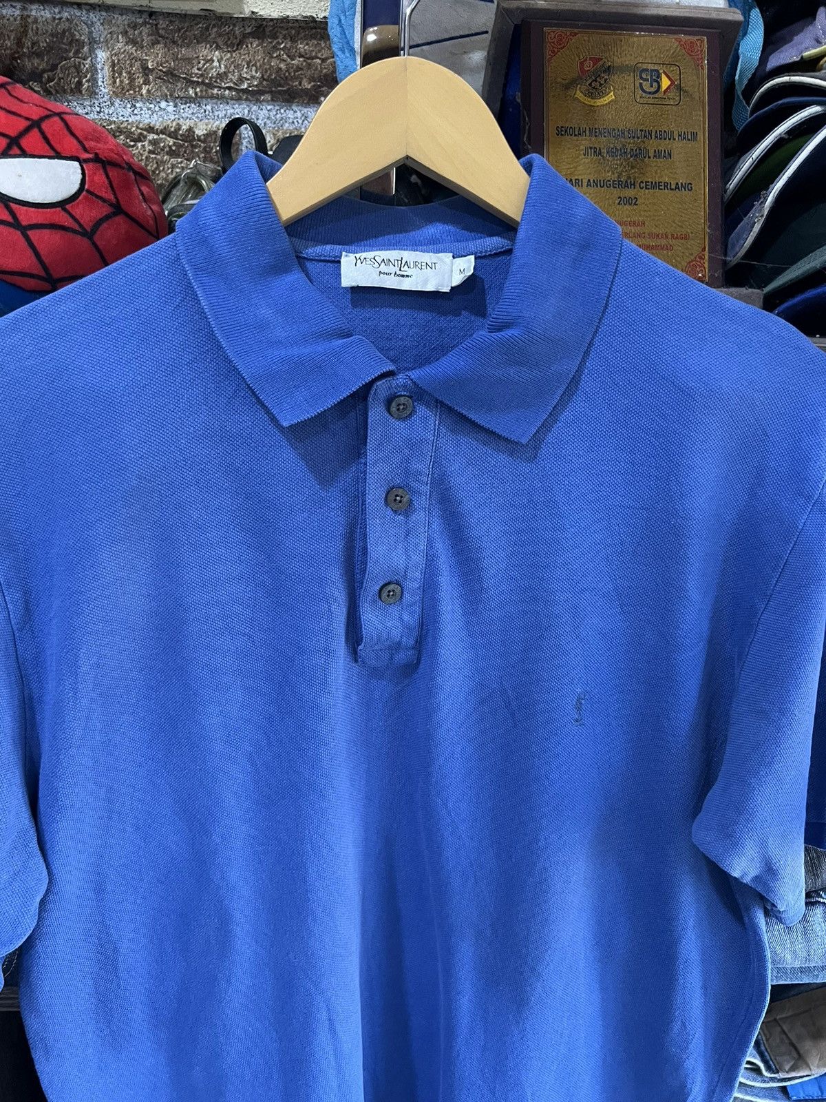 Yves Saint Laurent 🔥Vintage Yves Saint Laurent Pour Homme Polo Size US M / EU 48-50 / 2 - 9 Thumbnail