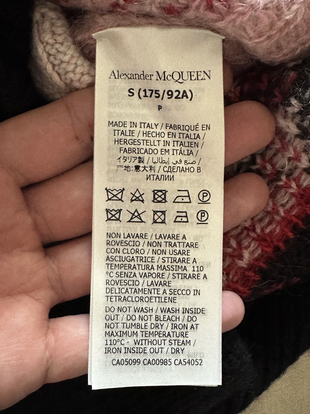 Alexander McQueen Alexander McQueen Oversize Intarsia Flower Crewneck Size US S / EU 44-46 / 1 - 6 Thumbnail