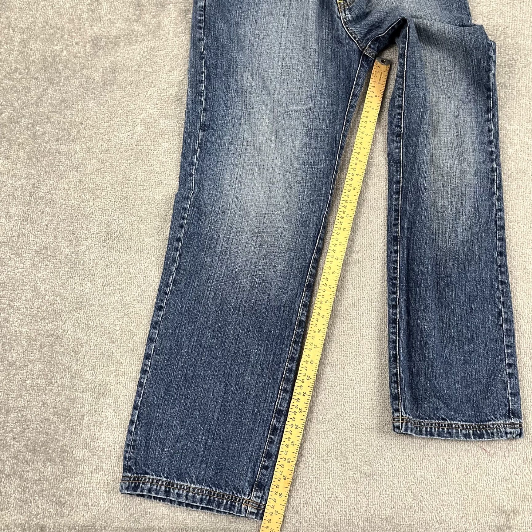 Denime VINTAGE Pepe Jeans London Wide Leg Jeans Mens 32x32 Blue Denim Hip Hop Y2K Size US 32 / EU 48 - 6 Thumbnail