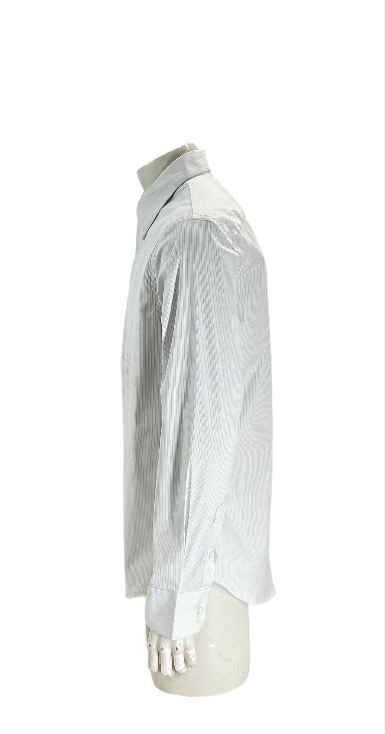 C.P. Company CP Company White Micro Stripe Shirt Size US XXL / EU 58 / 5 - 2 Thumbnail