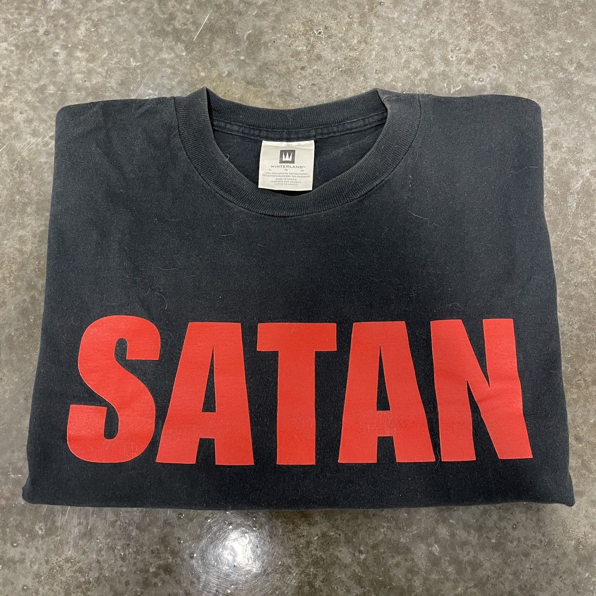Vintage 1998 Marilyn Manson SATAN Tee Size US XL / EU 56 / 4 - 1 Thumbnail