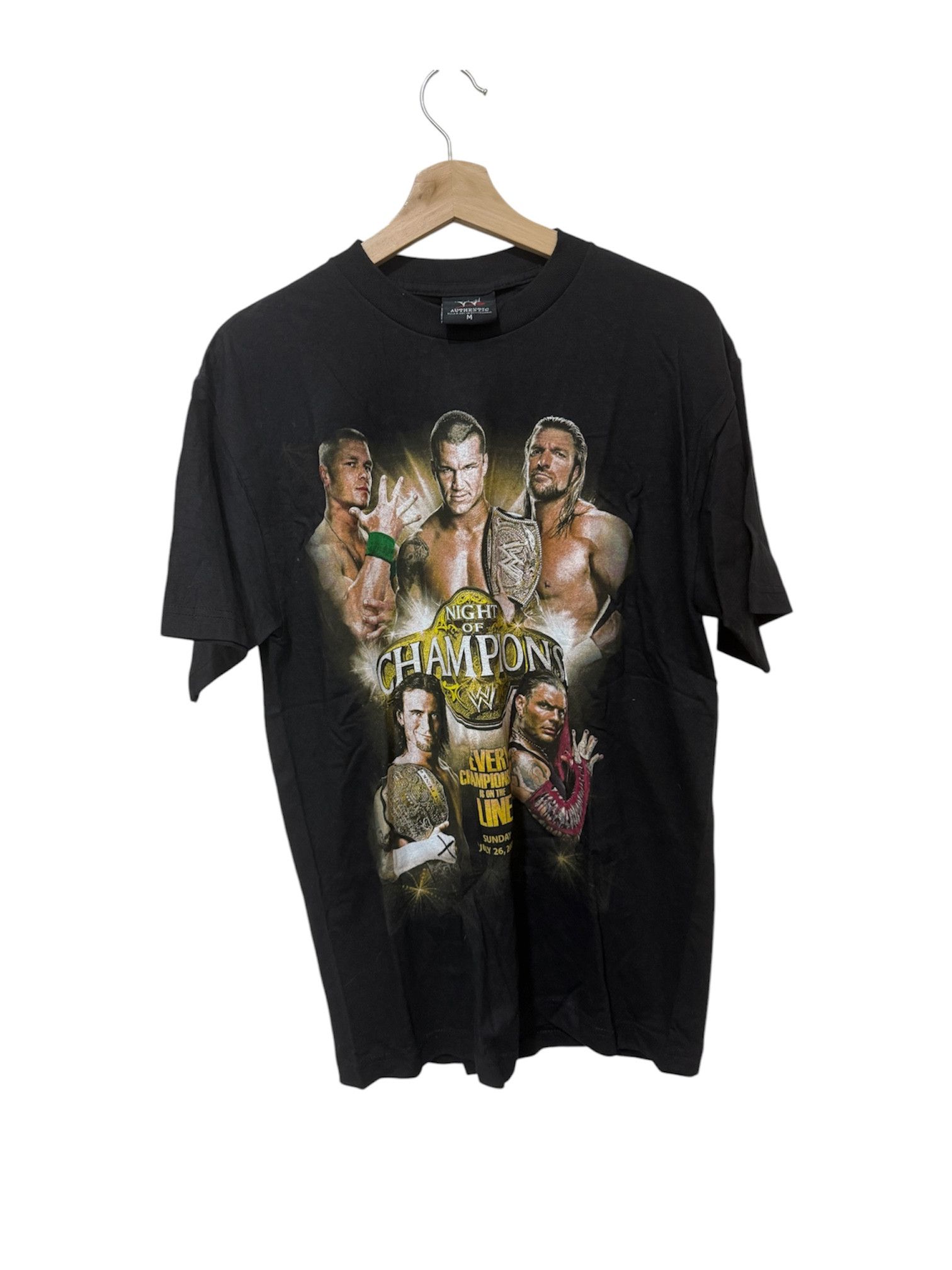 WWE Near Vintage WWE Night of Champions 2009 PPV T Shirt Size US M / EU 48-50 / 2 - 1 Thumbnail