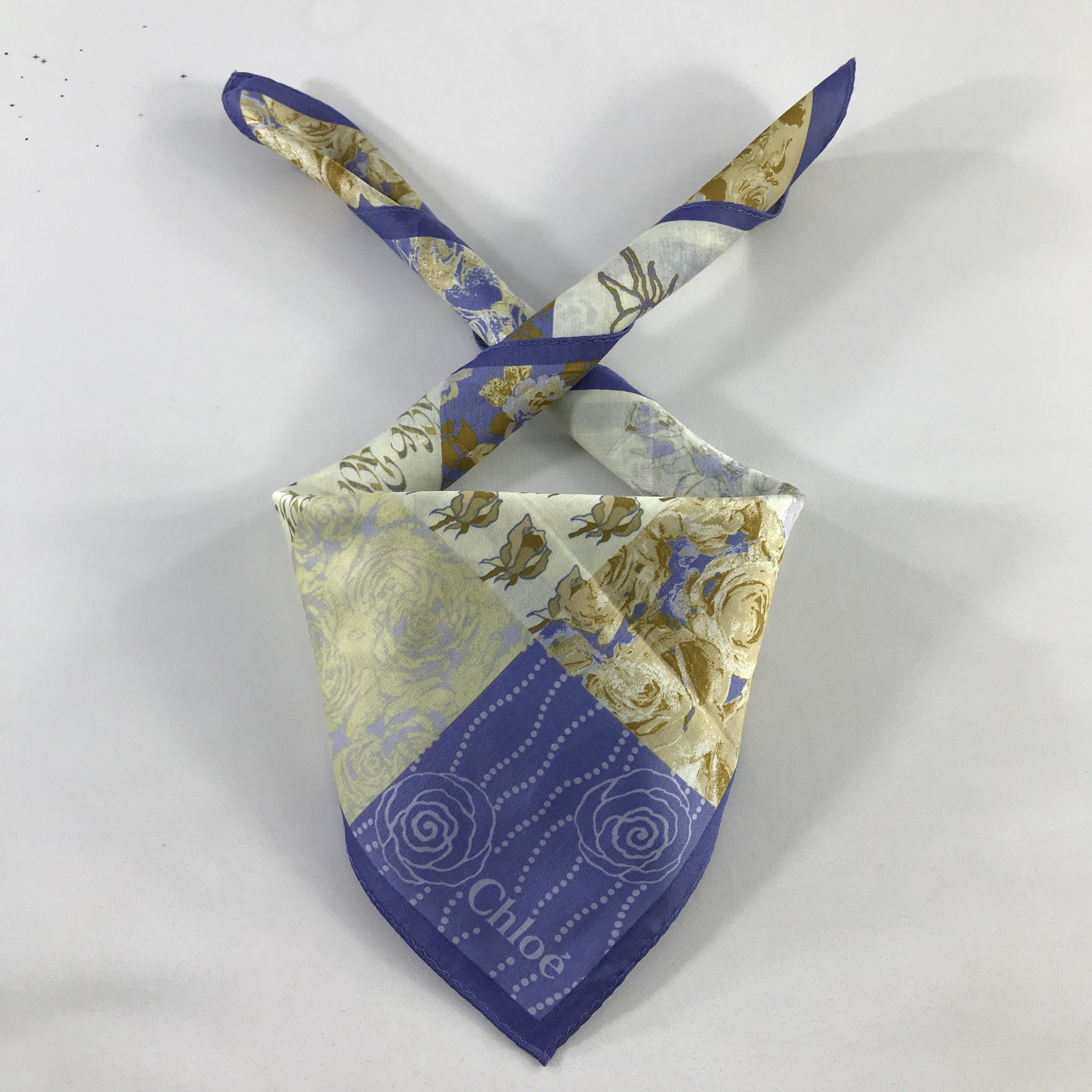 Chloe × Vintage Chloe Bandana / Handkerchief / Neckerchief - S717 Size ONE SIZE - 3 Thumbnail