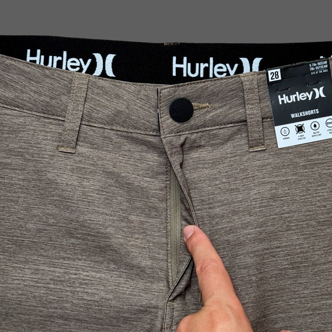 Hurley Hurley Essential Heather Hybrid Walk Short Size 28 Brown NWT Size US 28 / EU 44 - 3 Thumbnail