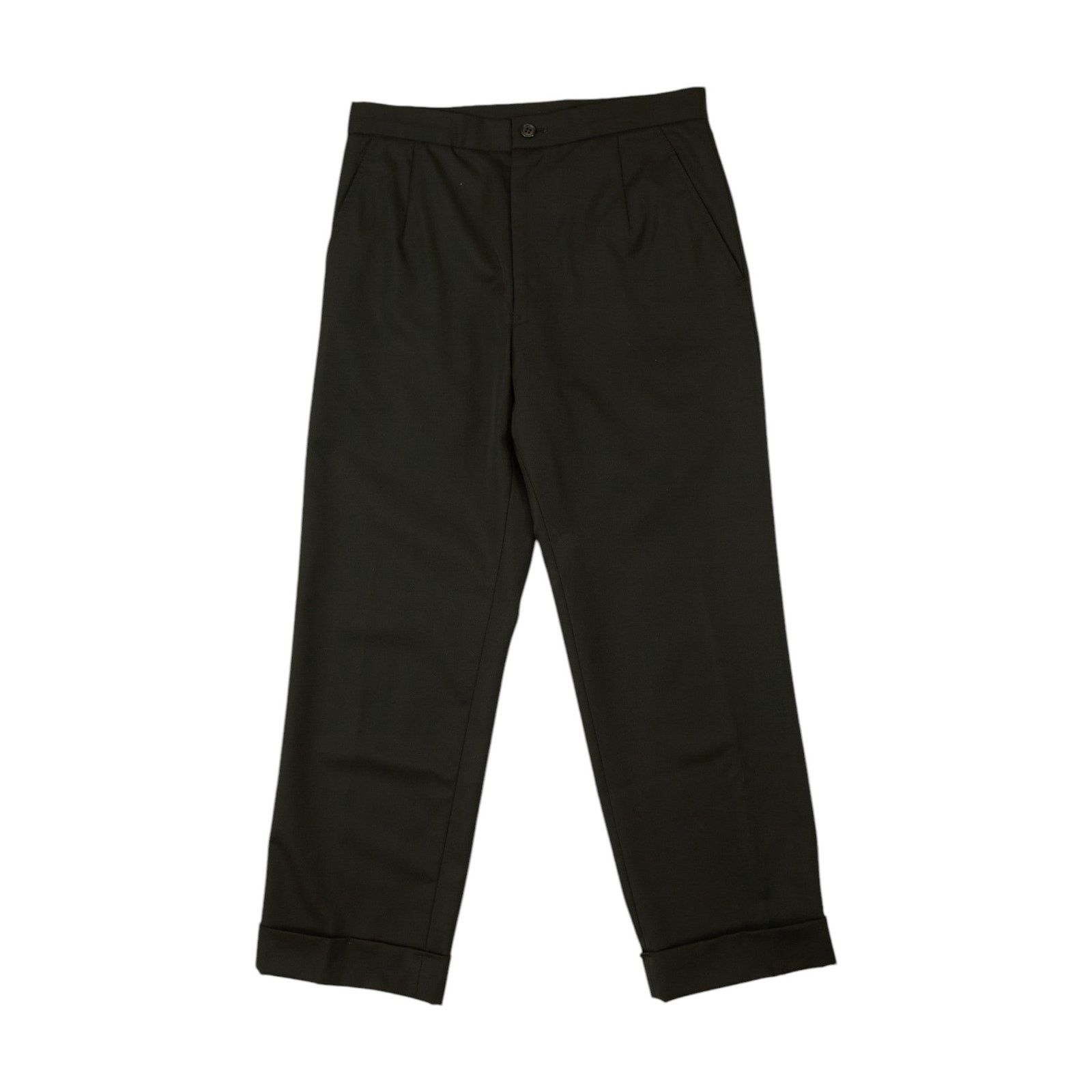 Yohji Yamamoto Black Wool Pants Size 28" / US 6 / IT 42 - 1 Thumbnail
