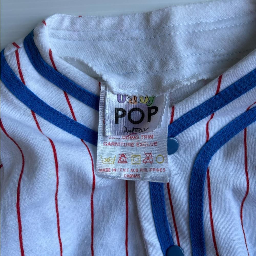 Designer Vintage Baby pop Baseball Vest Size US XXS / EU 40 - 3 Thumbnail