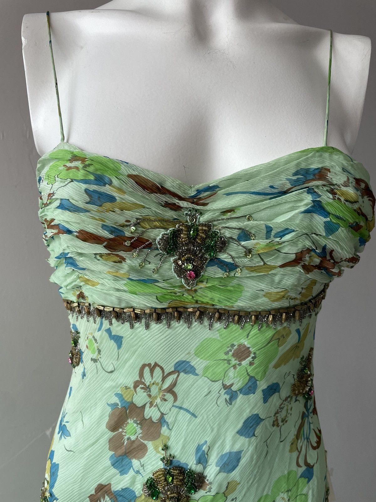Vintage Parisian silk dress Size S / US 4 / IT 40 - 12 Thumbnail