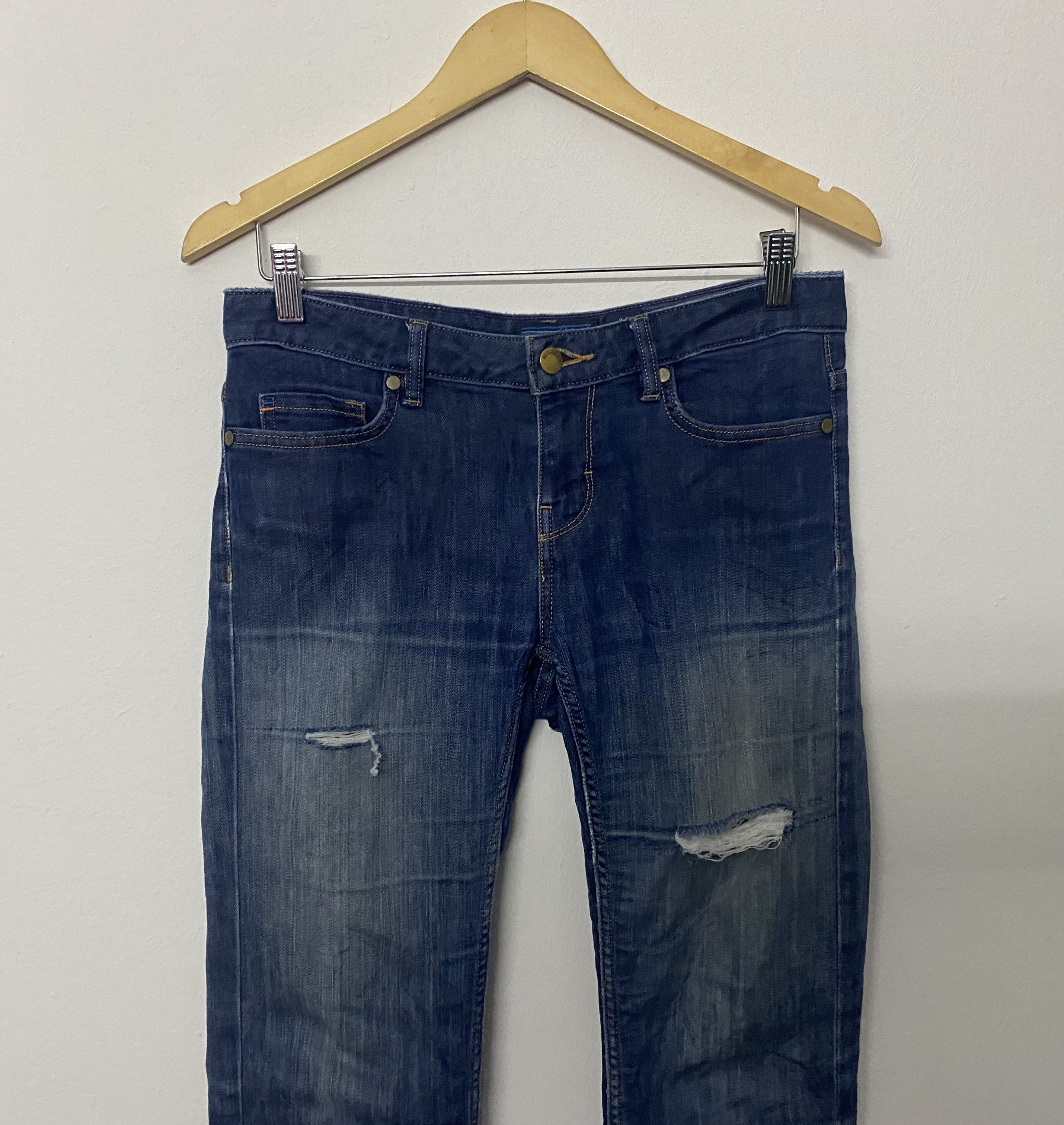 Patagonia Patagonia Straight Regular Distressed Blue Jeans Size 30" / US 8 / IT 44 - 3 Thumbnail
