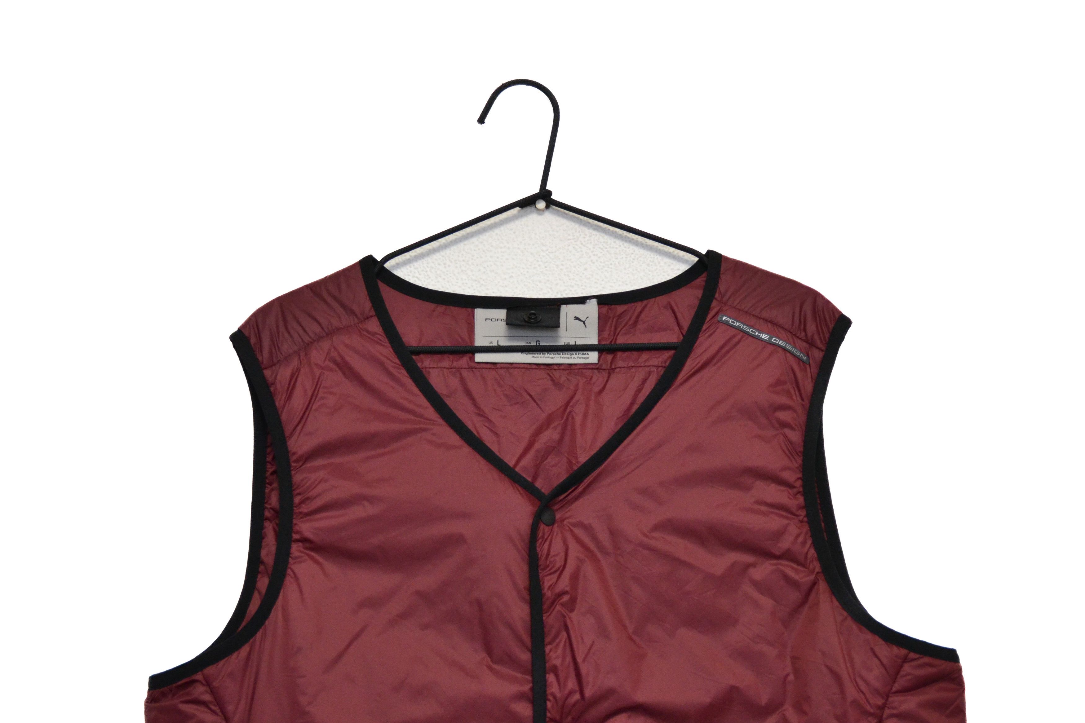 Porsche Design Porsche Design x Puma Men’s Burgundy Vest Jacket Size US M / EU 48-50 / 2 - 2 Thumbnail