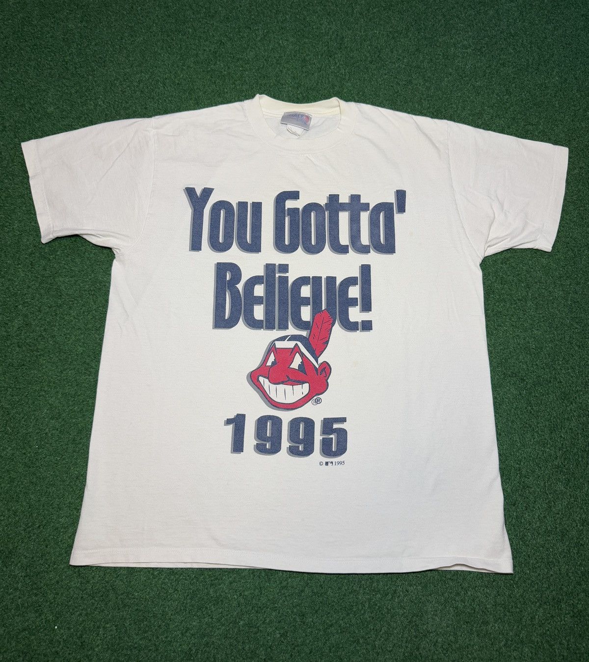 Vintage Vintage 90s Cleveland Indians 90s You Gotta Believe T 