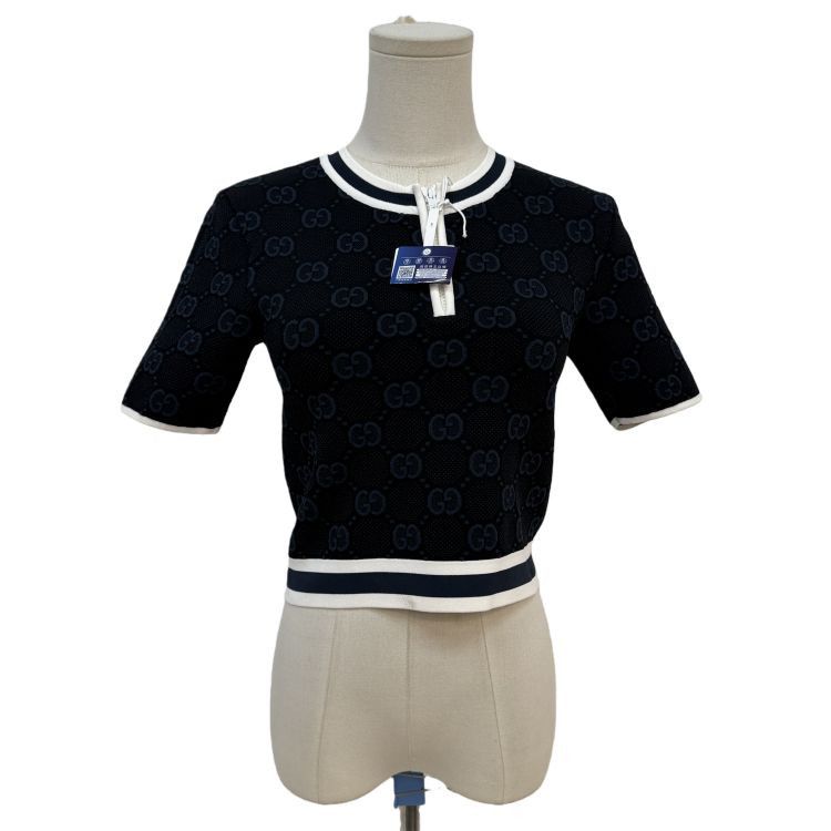 Gucci Gucci GG Logo Zip Knit Polo Size XS Size XS / US 0-2 / IT 36-38 - 1 Thumbnail