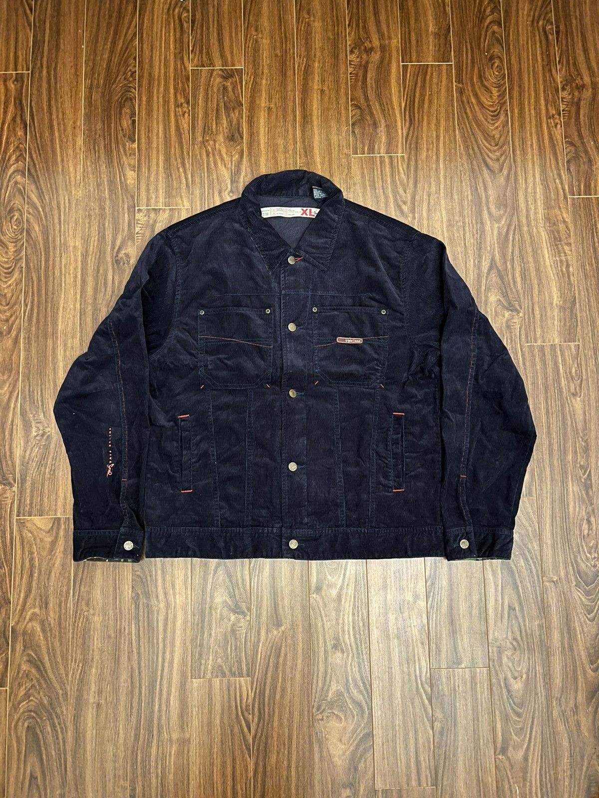 Triple 5 Soul Vintage Triple 5 Soul Corduroy Trucker Jacket Size US XL / EU 56 / 4 - 1 Thumbnail