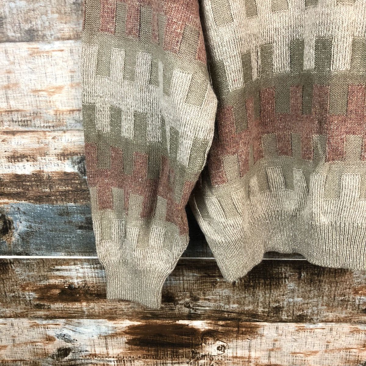 Homespun Knitwear × Japanese Brand DL Rovello made in japan checkered Brown Knitwear #C171 Size US L / EU 52-54 / 3 - 15 Thumbnail