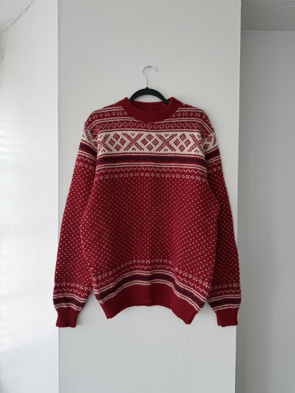 L.L. Bean Vintage 80s L.L. Bean Norwegian Wool Sweater Size US L / EU 52-54 / 3 - 1 Thumbnail