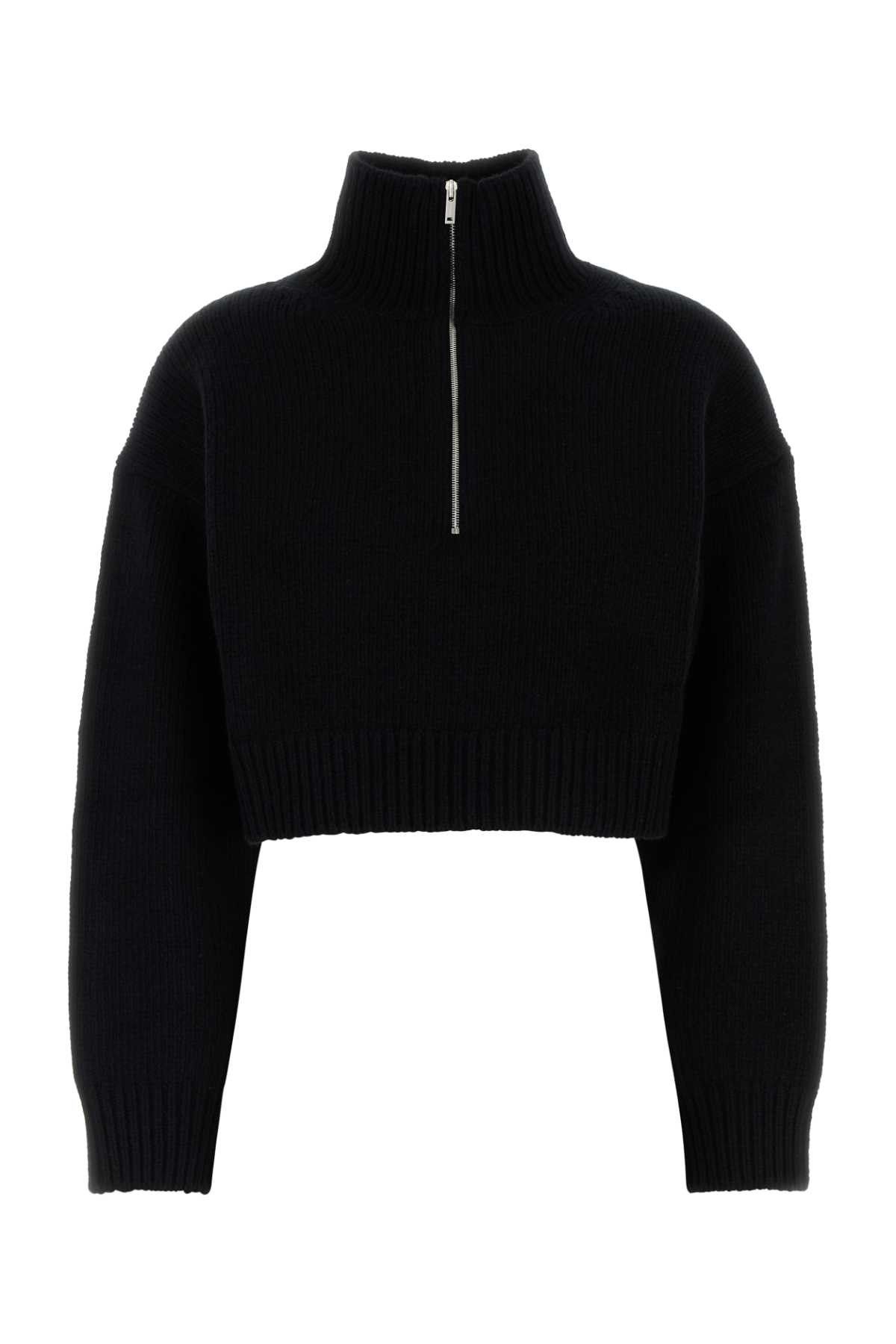 Nanushka Black Wool Blend Sonore Sweater Size L / US 10 / IT 46 - 1 Thumbnail