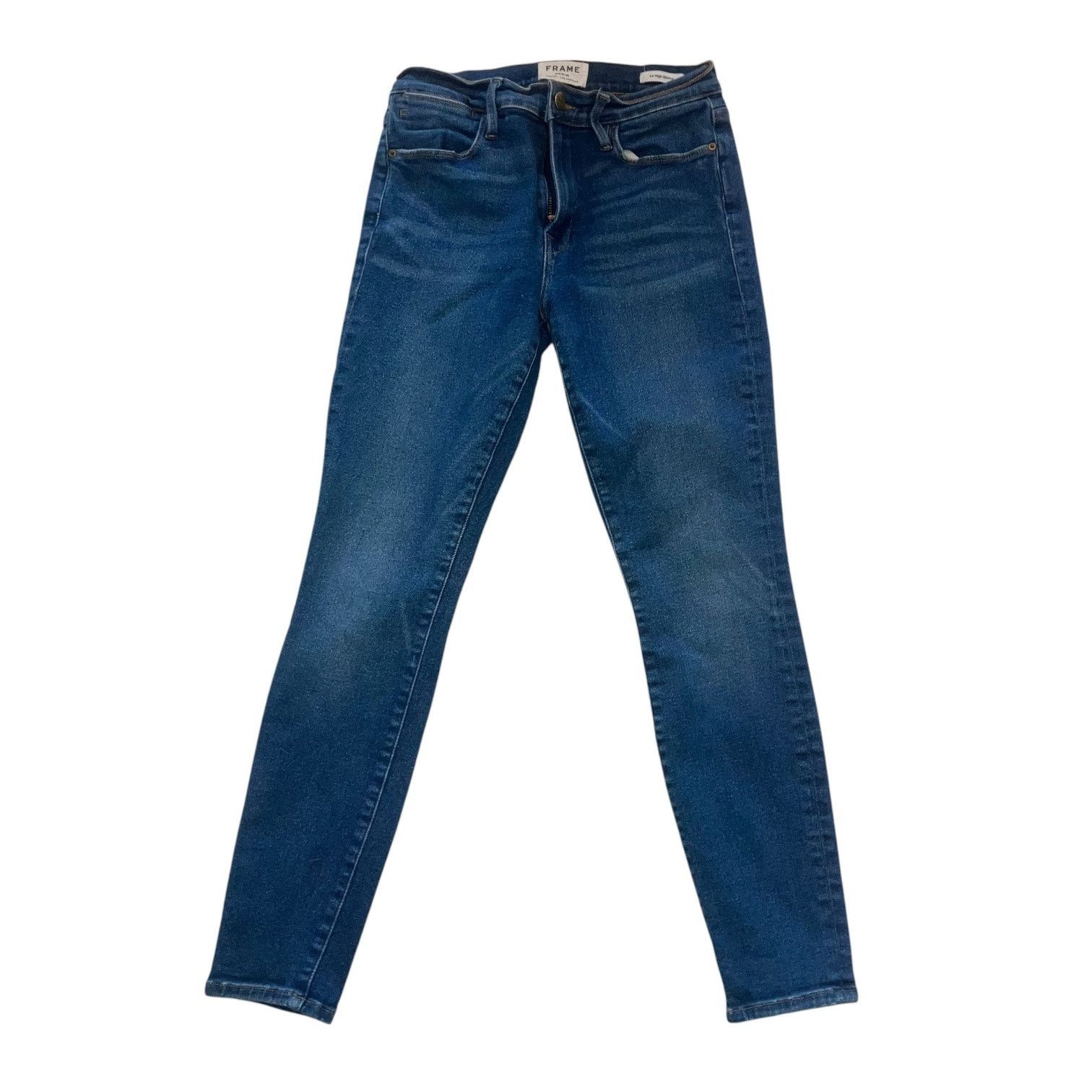 Frame Frame Le High Skinny Jean in Medium Wash Clipper Street - 28 Size 28" / US 6 / IT 42 - 9 Thumbnail