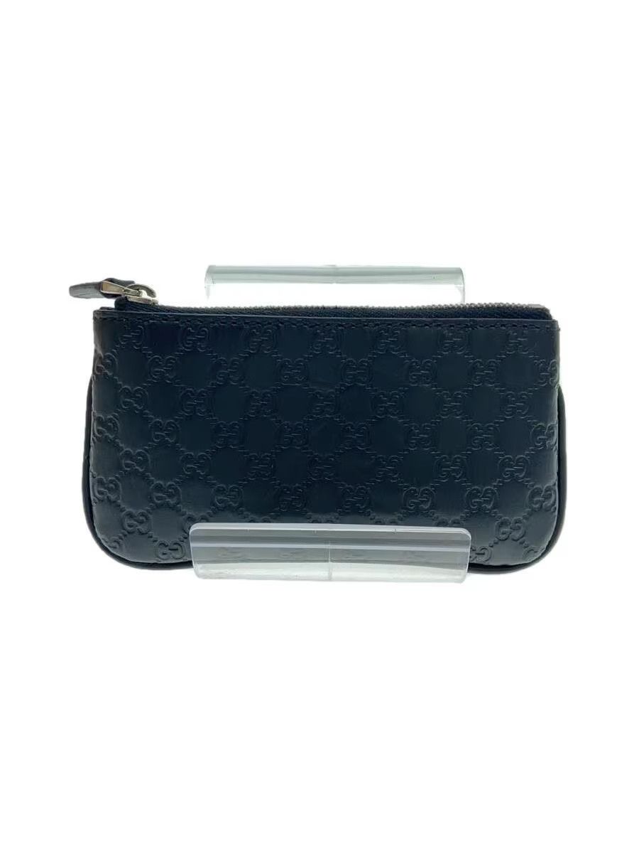 Gucci Gucci Micro Guccissima Leather Coin Case Black Size ONE SIZE - 1 Thumbnail