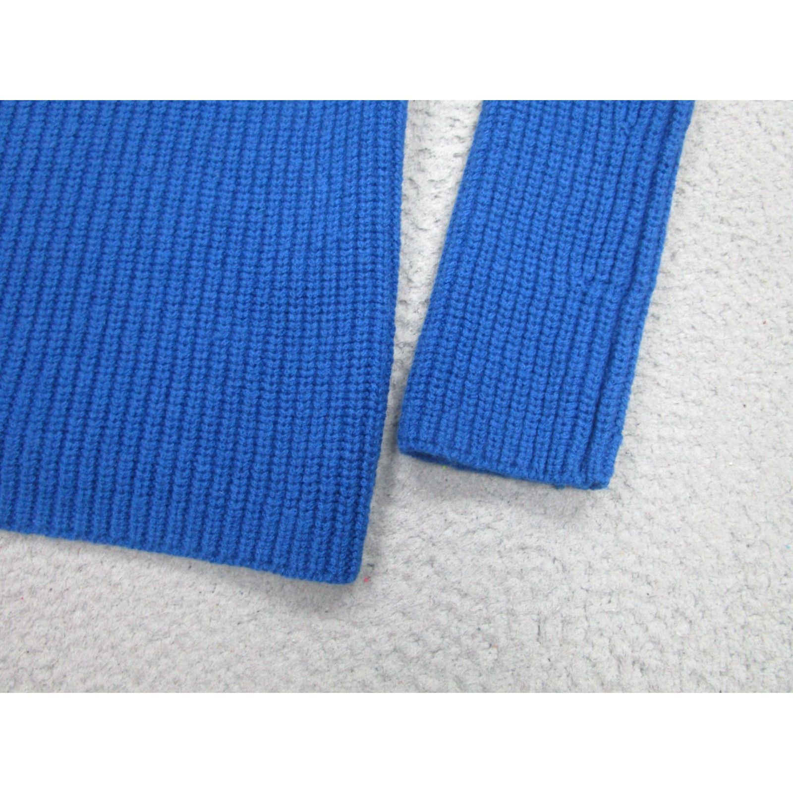 Equipment Equipment Femme Sweater Womens Small Blue Wool Cashmere Turtleneck Knit Ribbed Size S / US 4 / IT 40 - 3 Thumbnail