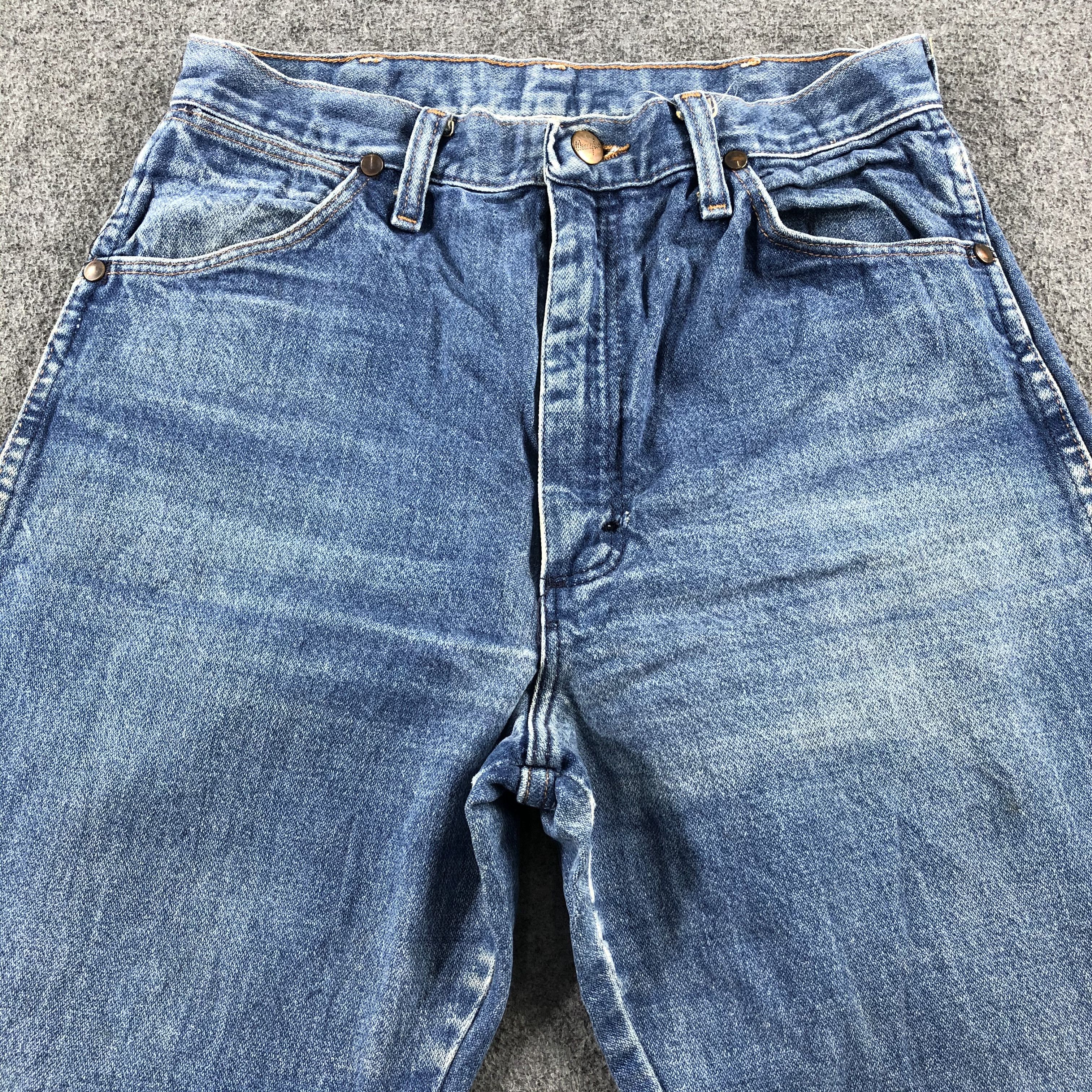 Vintage Vintage Blue Wash Wrangler Jeans-J2401 Size US 28 / EU 44 - 3 Thumbnail