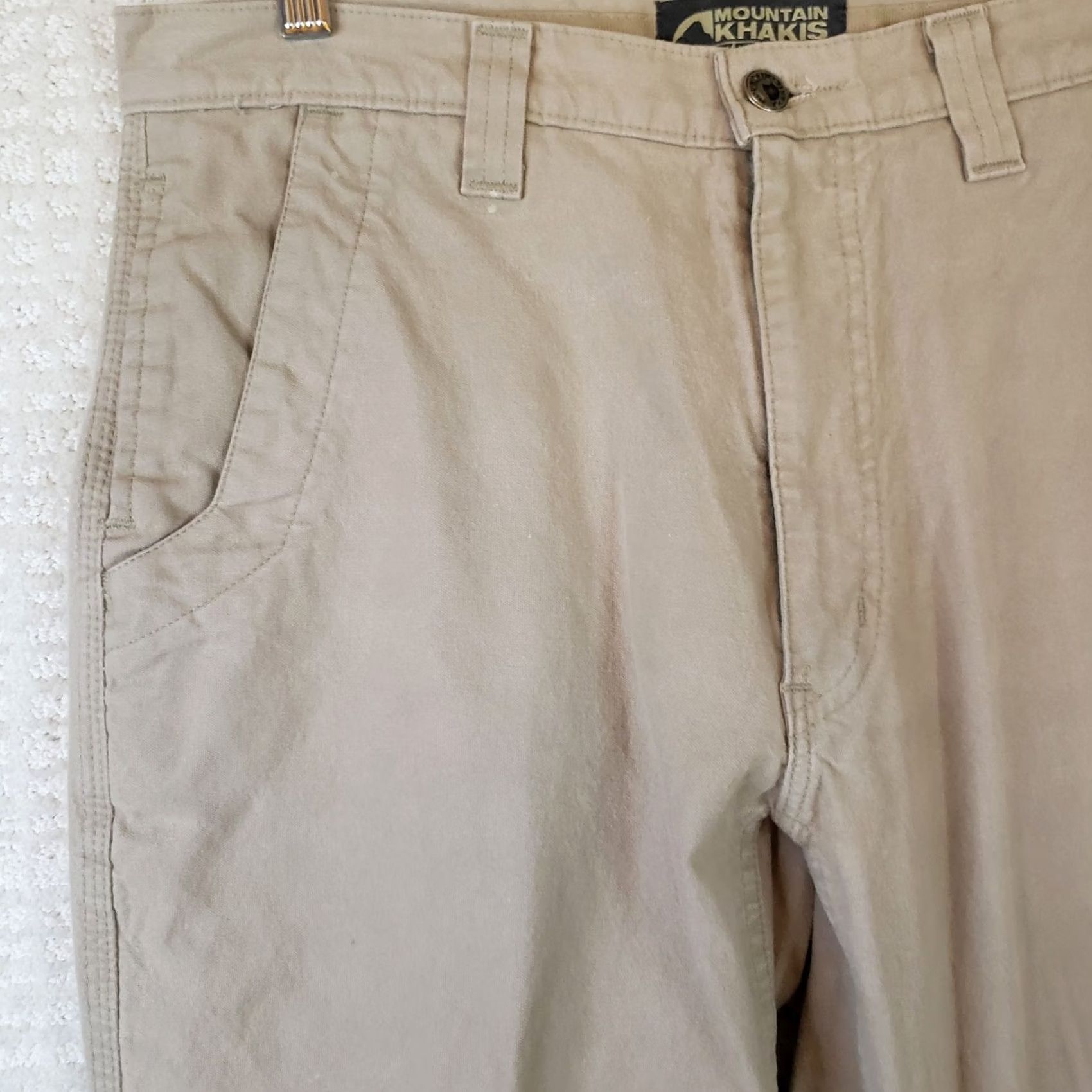 Mountain Khakis Mountain Khakis Teton Twill Pants Chino Mens 32x32 Beige Khaki Regular Straight 5-Pocket Canvas Cotton Size US 32 / EU 48 - 3 Thumbnail