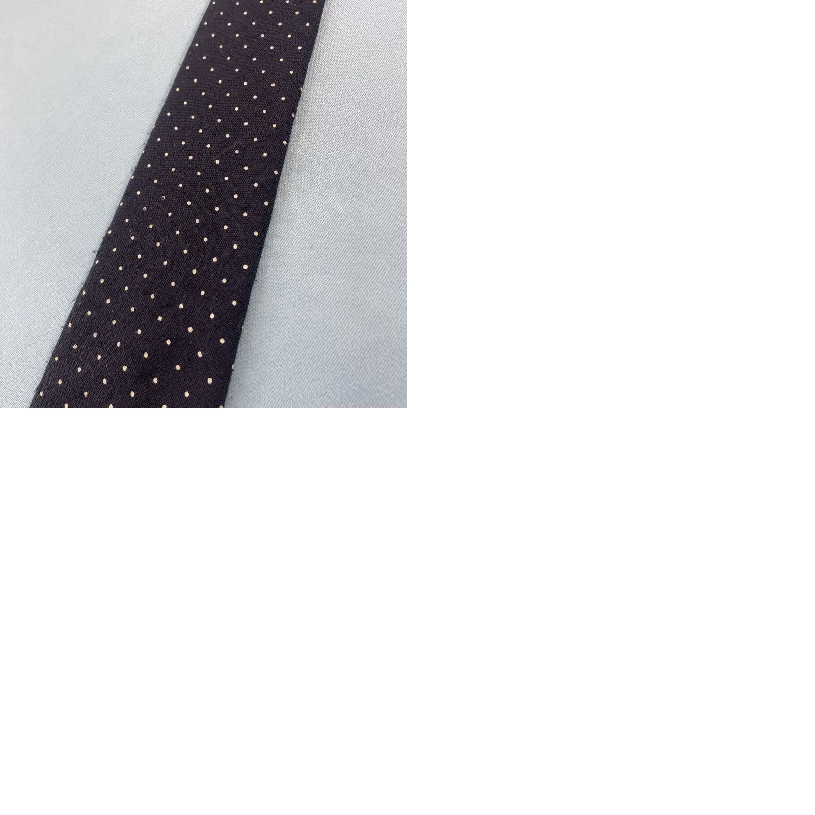 Brooks Brothers VINTAGE Brooks Brothers Makers Silk Tie Blue White Dots Spots USA 3.25x55 Tie Mens Silk Vintage 1960s Wedding Business Power Tie Size ONE SIZE - 12 Thumbnail
