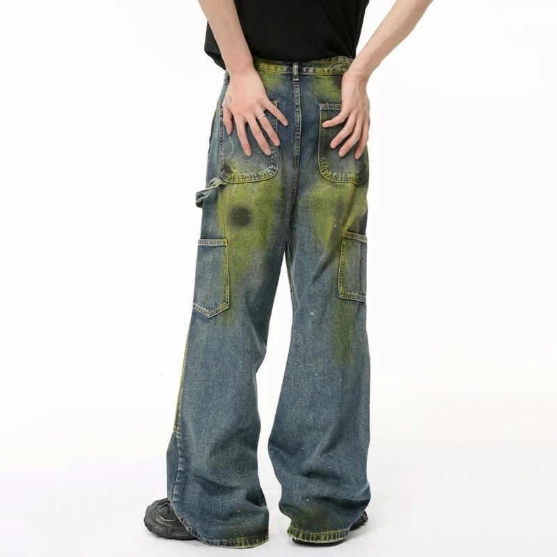 Japanese Brand × Vintage Hole Casual Jeans Pants Patchwork Size US 33 - 5 Thumbnail