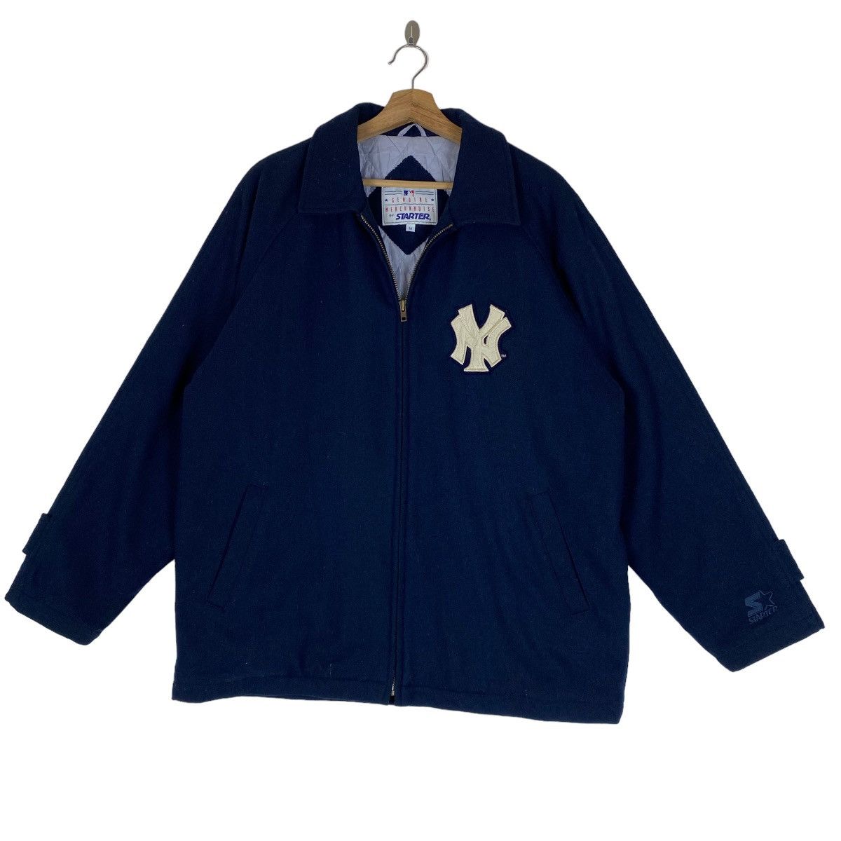Starter ✨Vintage 90's New York Yenkees by Starter wool zipper jacket Size US M / EU 48-50 / 2 - 4 Thumbnail