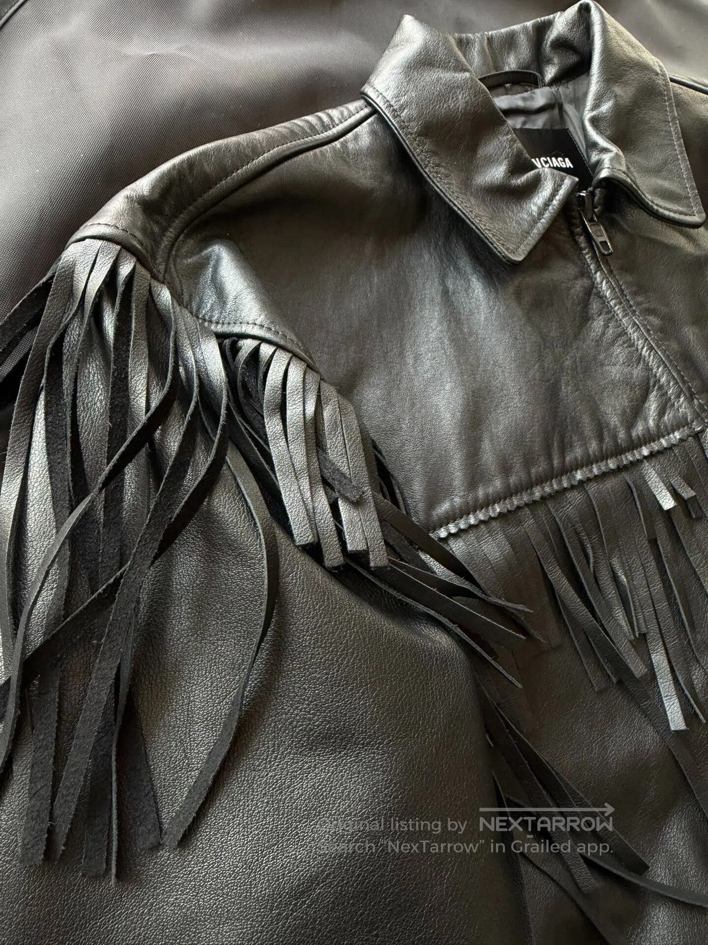Balenciaga Balenciaga Fringed Leather Jacket. Size XS / US 0-2 / IT 36-38 - 3 Thumbnail
