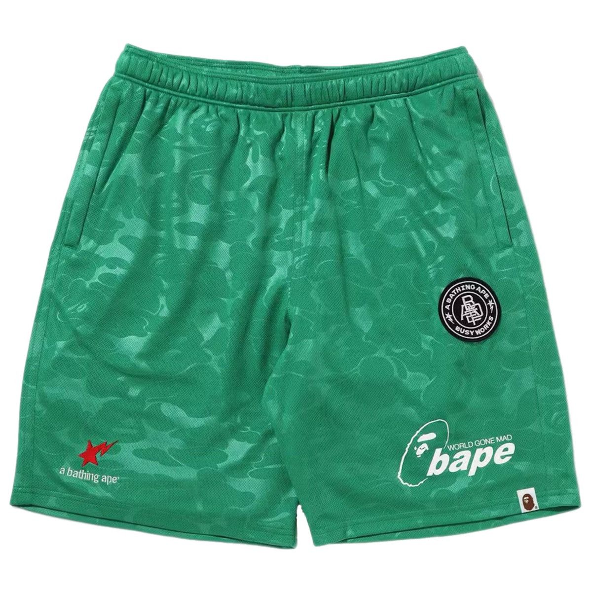 Bape Soccer Game Shorts Green 2022