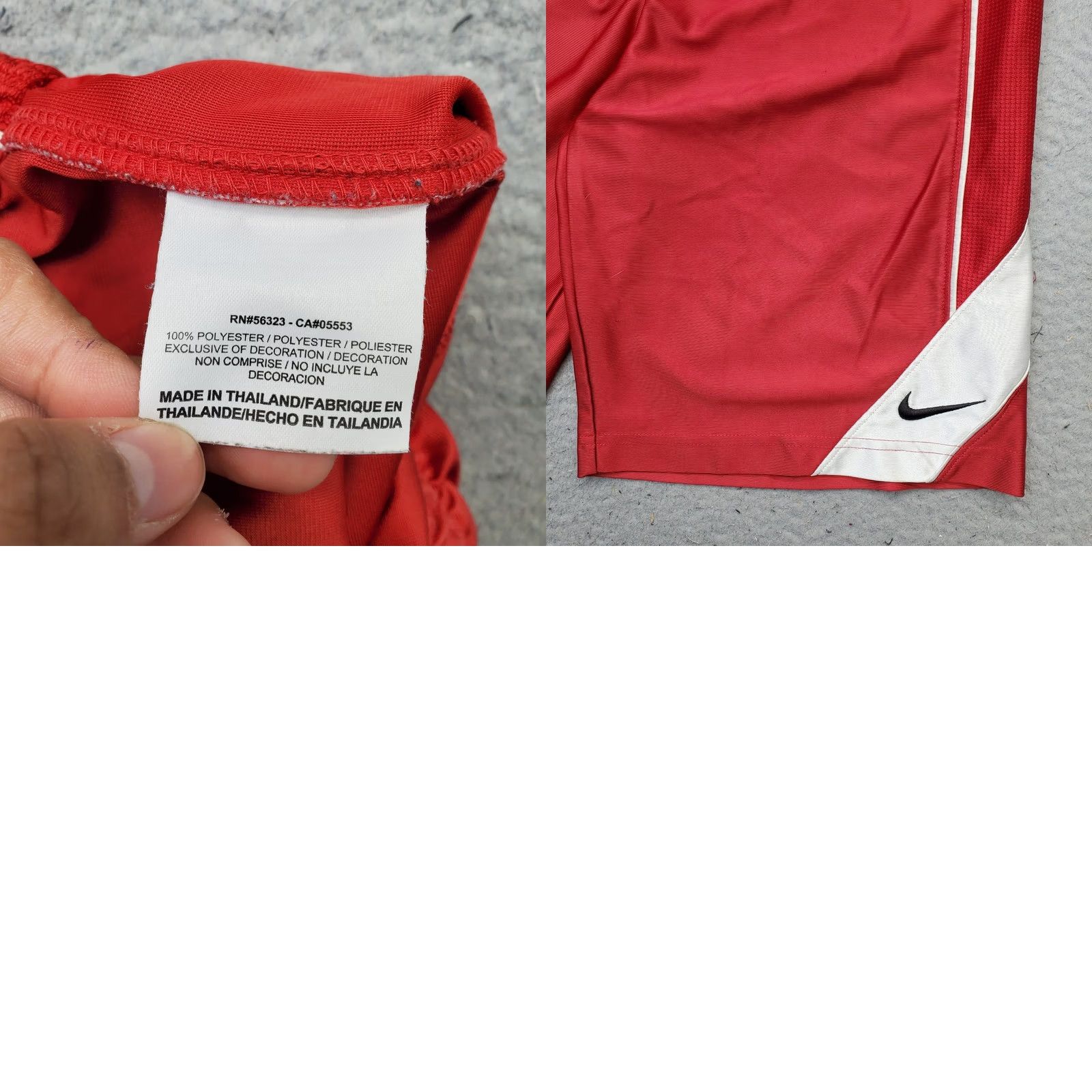 Nike Nike Basketball Shorts Mens M Red Stretch Athletic Running Elastic Waist Size US 31 - 8 Thumbnail