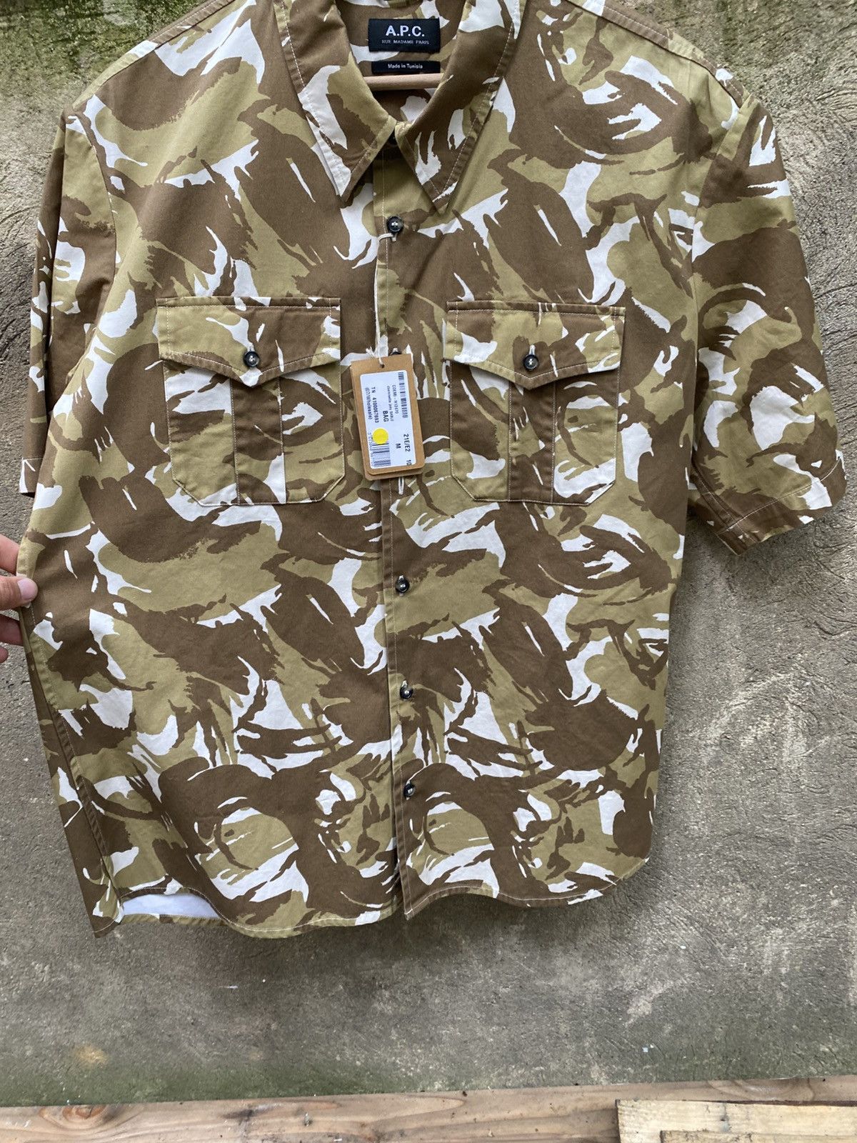 A.P.C. A.P.C. Camo Shirt New With Tags Size US M / EU 48-50 / 2 - 4 Thumbnail