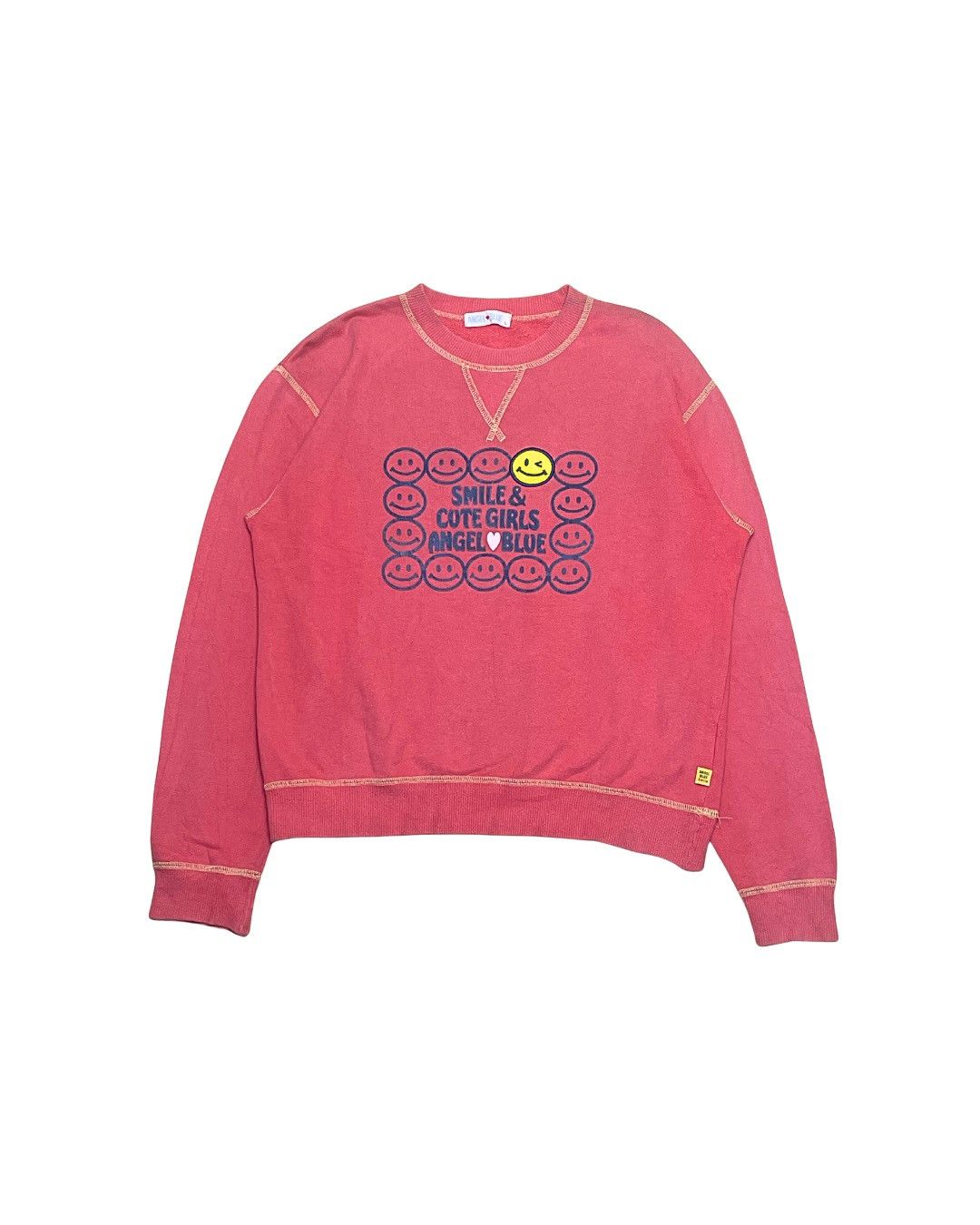 Angel Blue Angel Blue Y2K Smile Graphic Sweatshirt Size M / US 6-8 / IT 42-44 - 2 Thumbnail