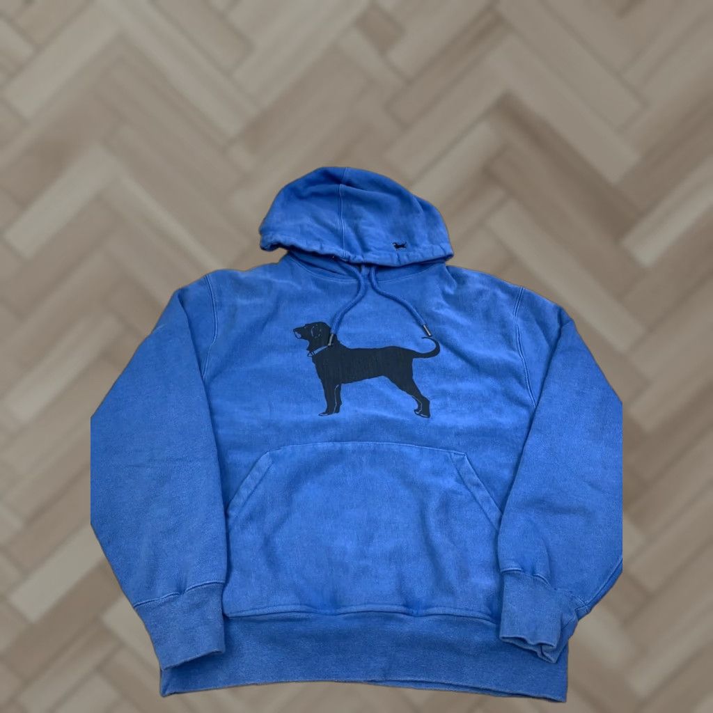 Vintage The Black Dog Hoodie Mens XS Blue Oversized Pullover Logo Heavy 11993 Size US XS / EU 42 / 0 - 1 Thumbnail