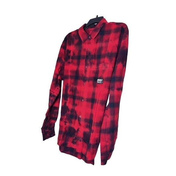 Oakley Oakley Mens Logo Red Black Cabin Plaid Flannel Collared Butt Size US M / EU 48-50 / 2 - 6 Thumbnail