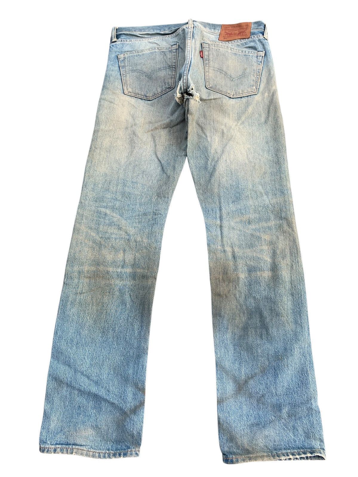 Levi's LEVI'S 511 SELVEDGE FADED & RUSTY DISTRESSED DENIM Size US 33 - 4 Thumbnail