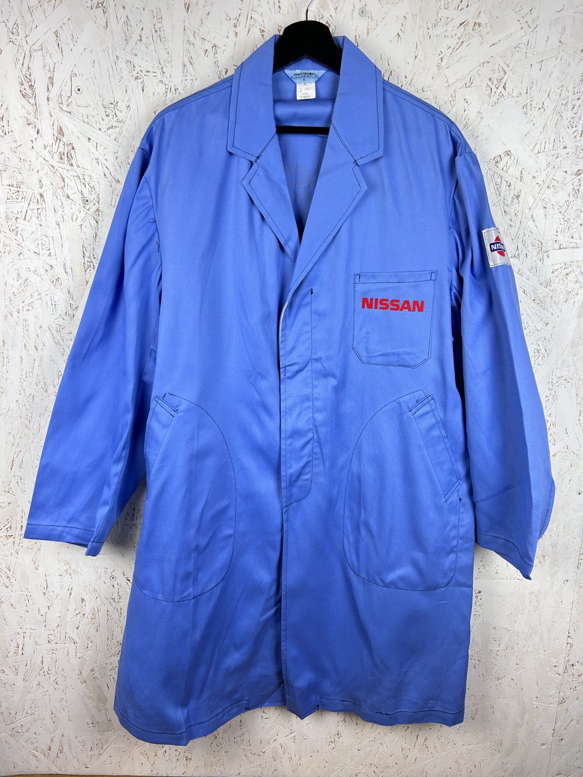 Vintage Vintage Nissan Japan JDM Mechanic Coat In Blue Size US L / EU 52-54 / 3 - 1 Thumbnail