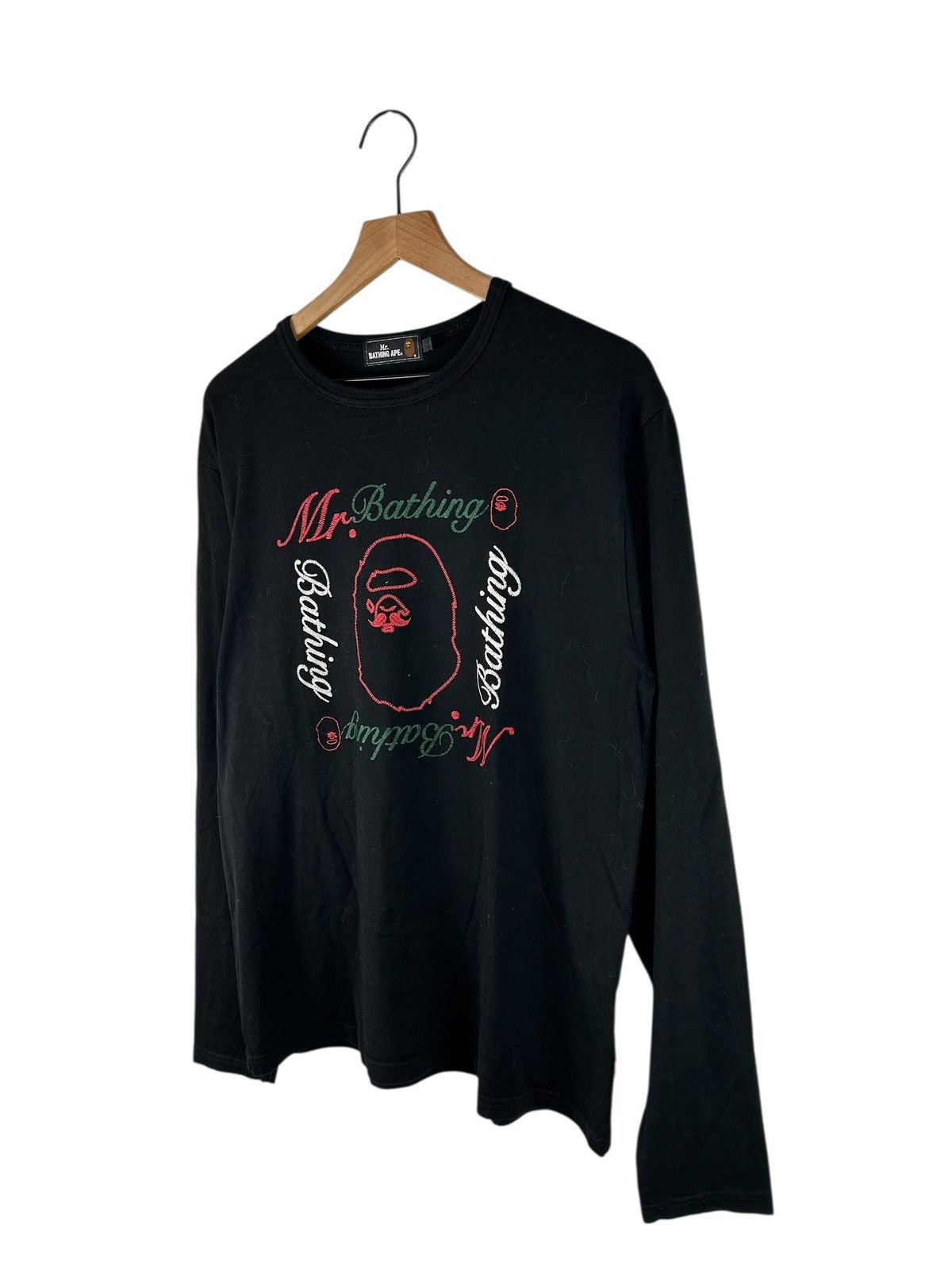 Bape Bape Head Logo L/S Print T-Shirt Size US L / EU 52-54 / 3 - 2 Thumbnail