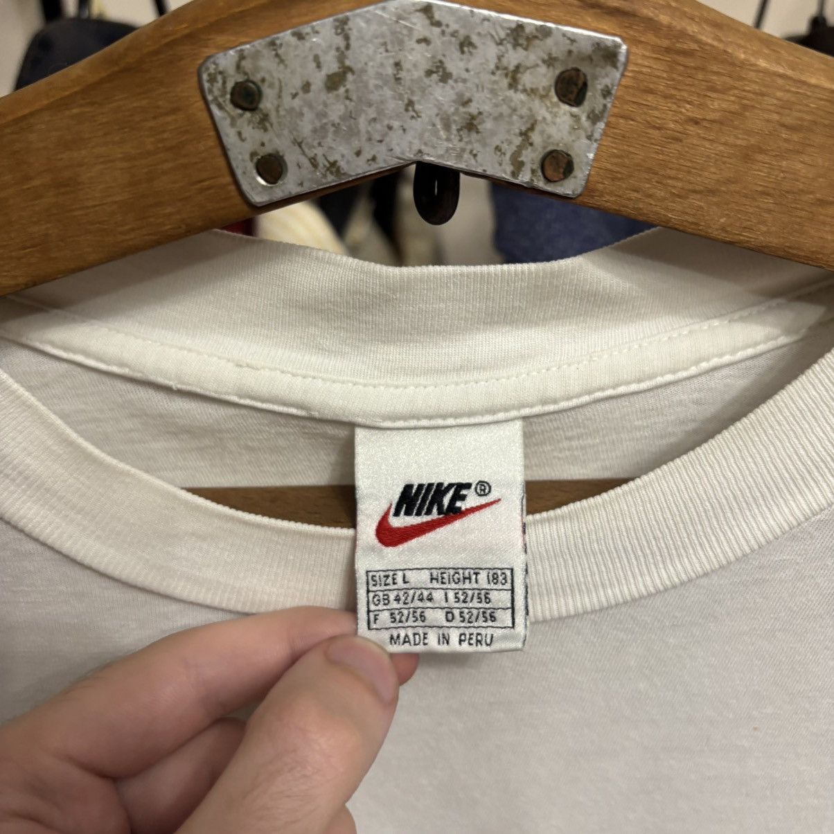 Vintage Vintage 90’s Nike Center Swoosh Just Do it T-Shirt Punk Size US L / EU 52-54 / 3 - 3 Thumbnail