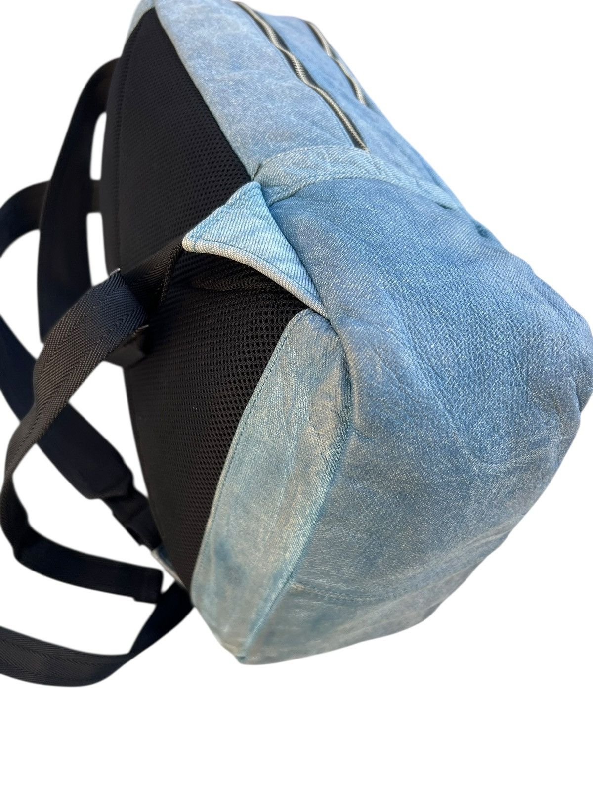 Leather DECADE Japan Patina Leather Backpack Bag Denim Design Size ONE SIZE - 16 Thumbnail