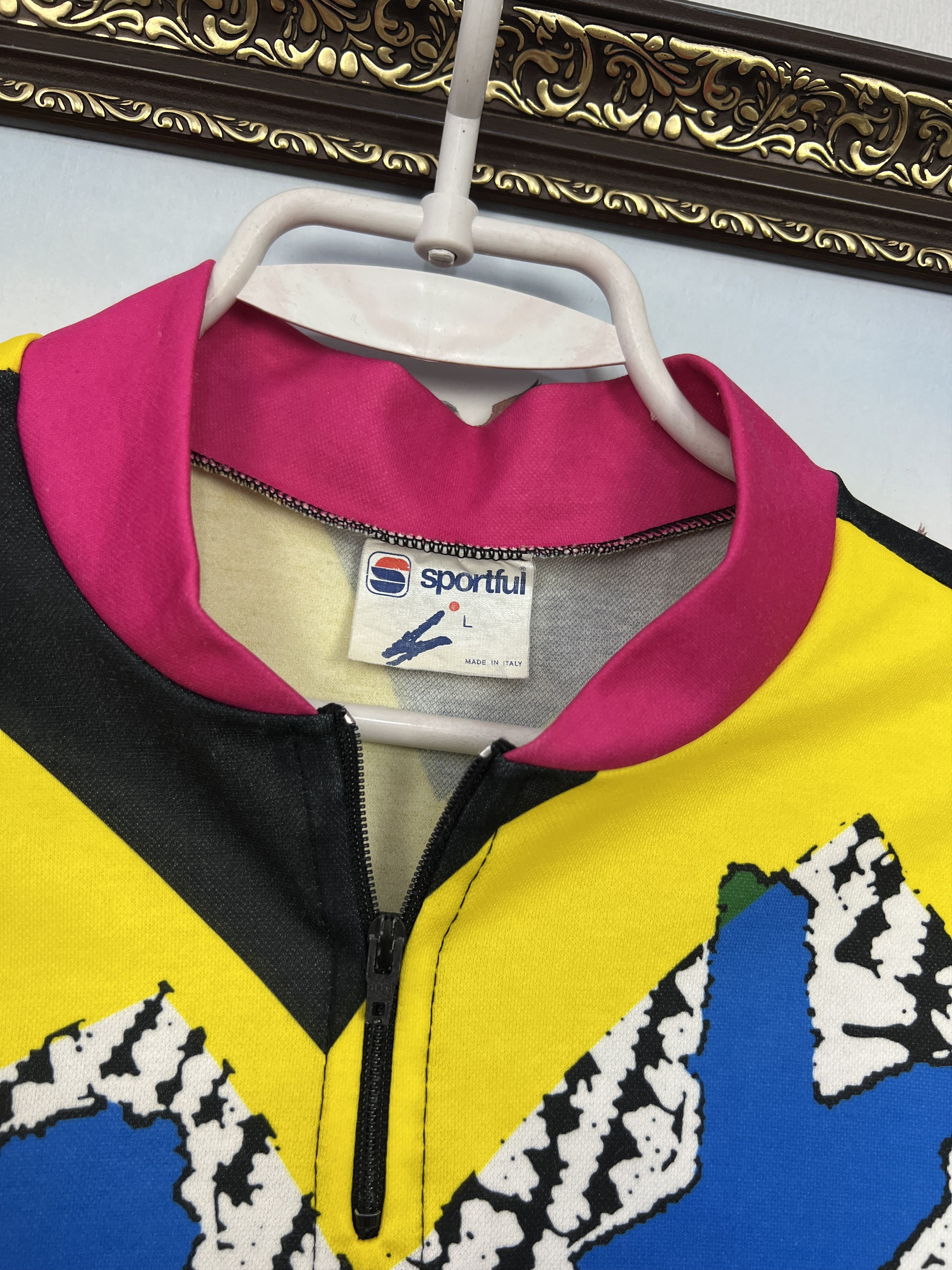 Vintage Hot Tour Italy Cycling Over Print Jersey Maglia Trikot Shirt Size US L / EU 52-54 / 3 - 6 Thumbnail