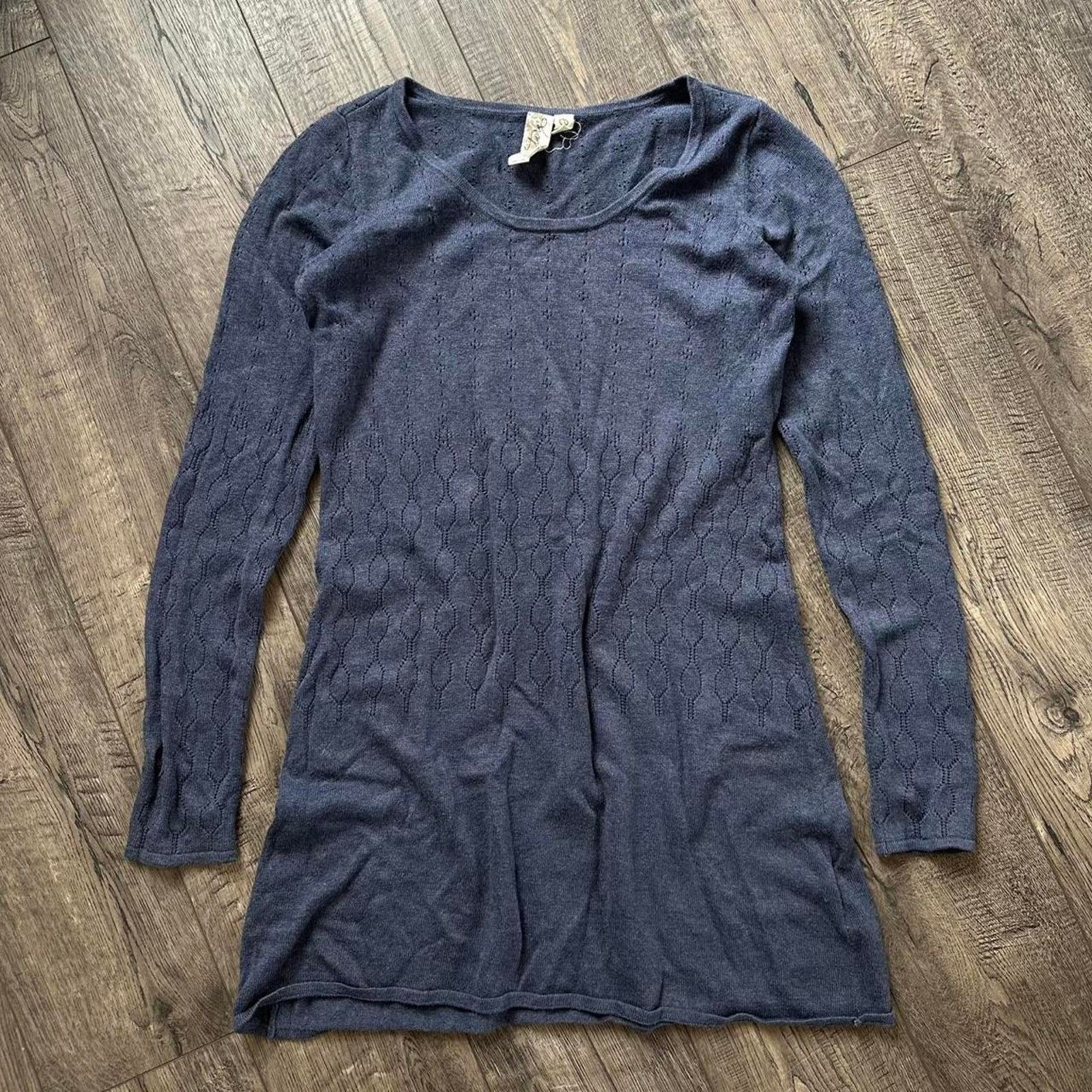 Vintage Vintage Y2K Slim Mini Boho Wide TShirt Longsleeve Mini Dress Size M / US 6-8 / IT 42-44 - 1 Thumbnail